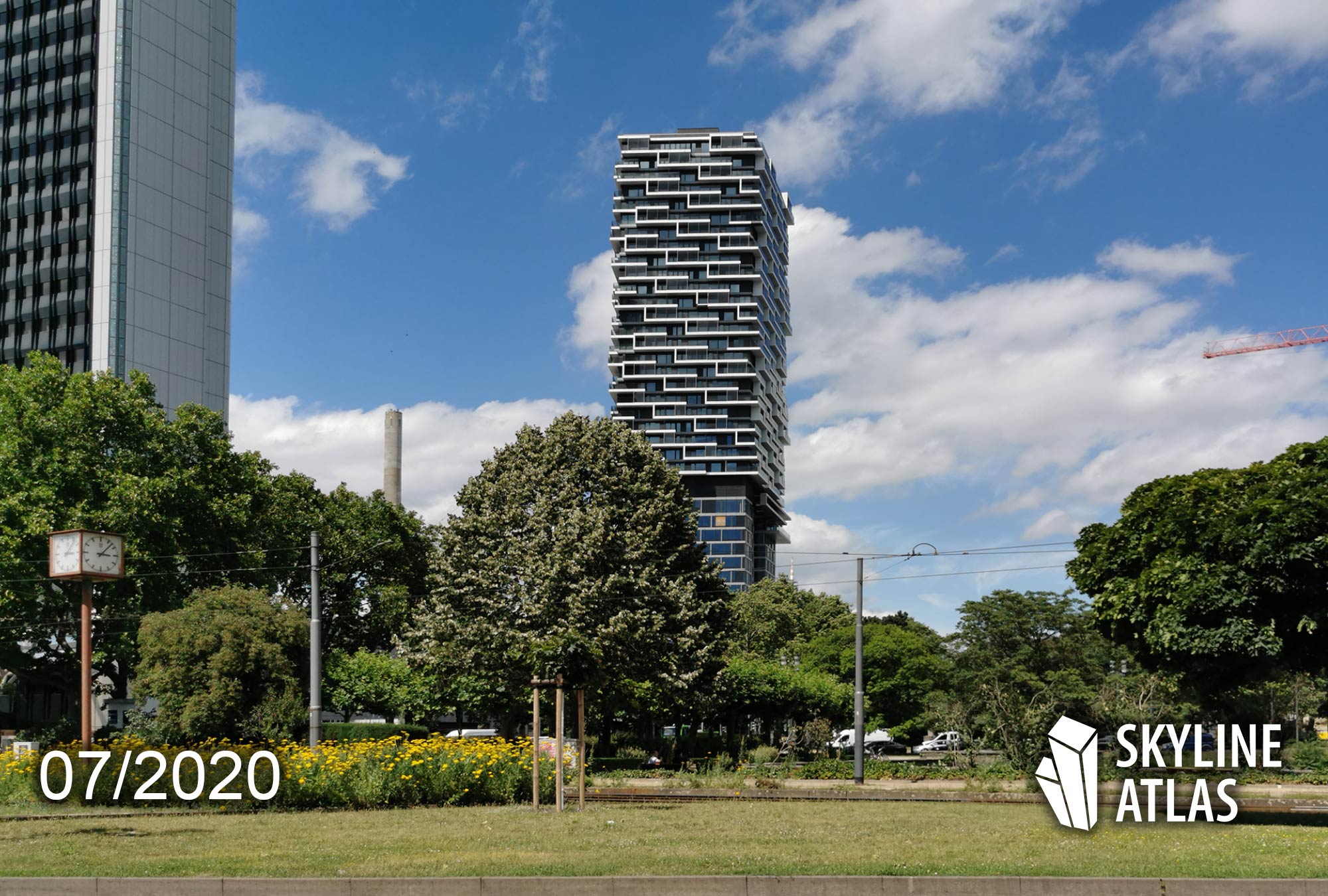 140W - ONE FORTY WEST - Neuer Wolkenkratzer Frankfurt - Apartmentturm - Wohnturm mit Hotel und Skybar - Sommer 2020 - cyrus moser - Groß und Partner - Commerz Real