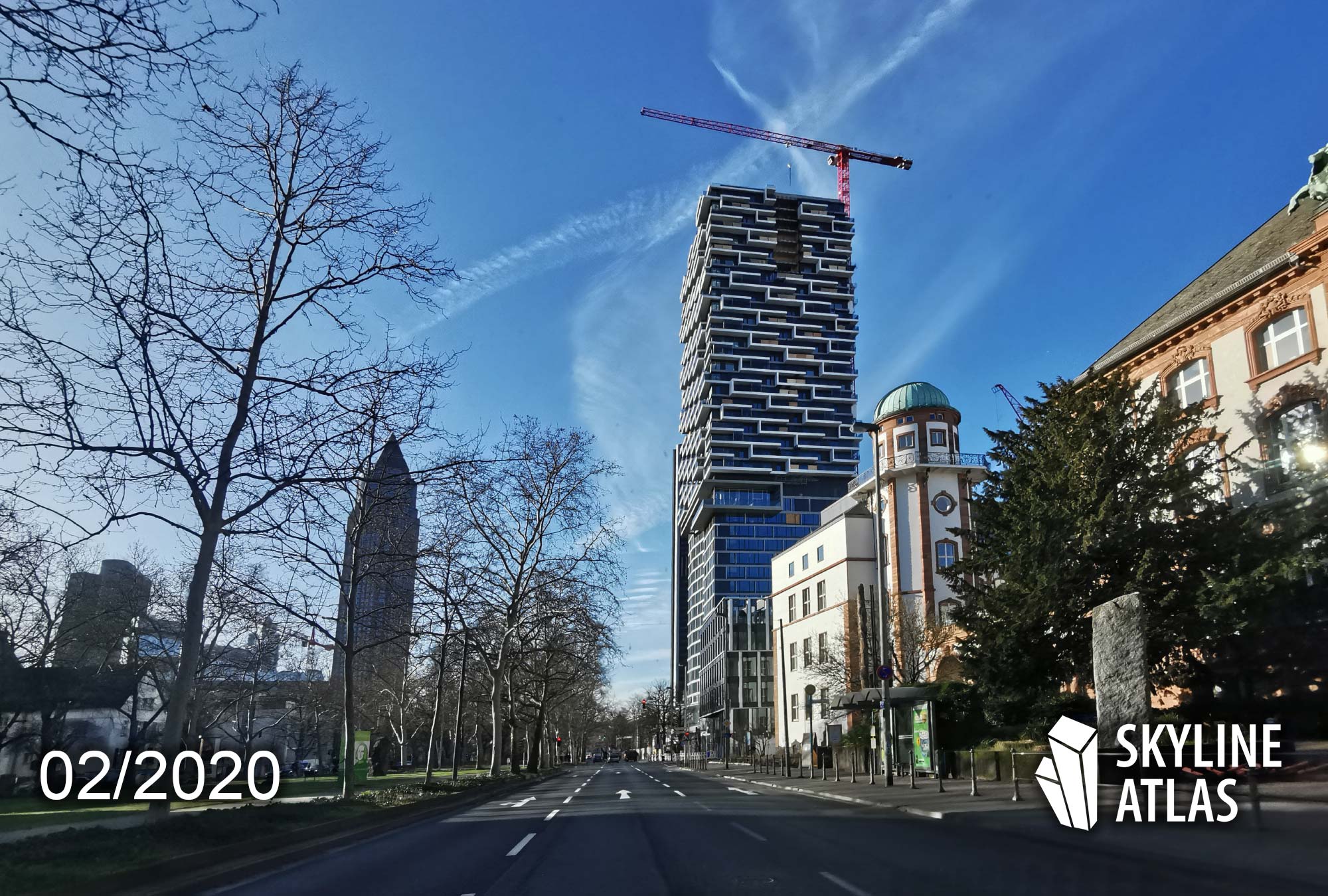 140West Frankfurt - 140 West - Neues Hochhaus ONE FORTY WEST - Senckenberg Quartier - Hochhaus Kulturcampus - Baufortschritt Februar 2020