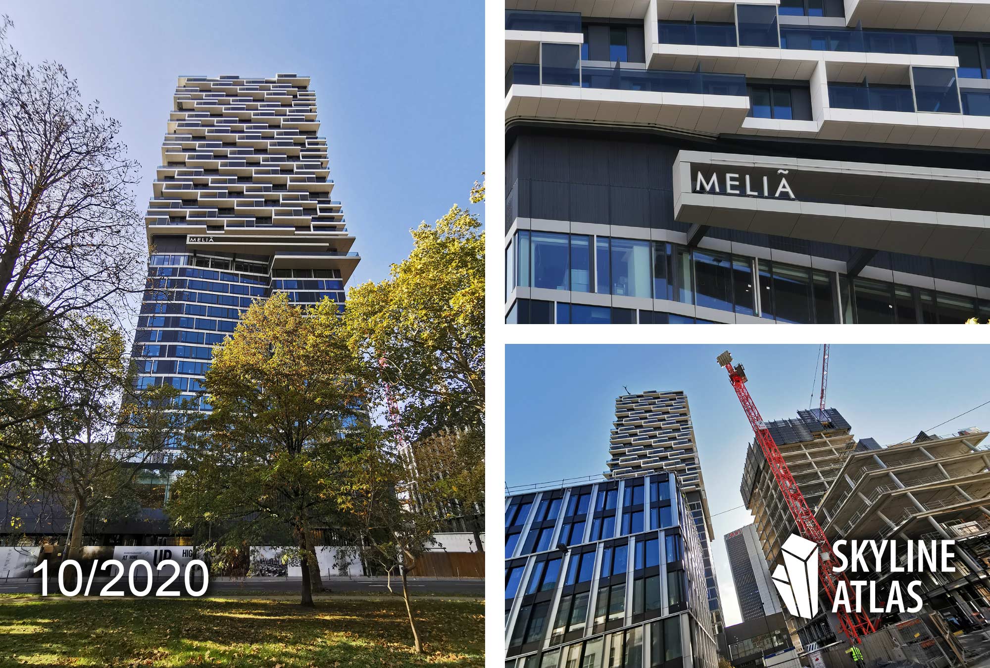 Meliá Hotel Frankfurt - Frankfurt Westend Hochhaus - Bockenheim Hotel - ONE FORTY WEST - 140 West - Entworfen von Cyrus Moser - Baustelle Oktober 2020