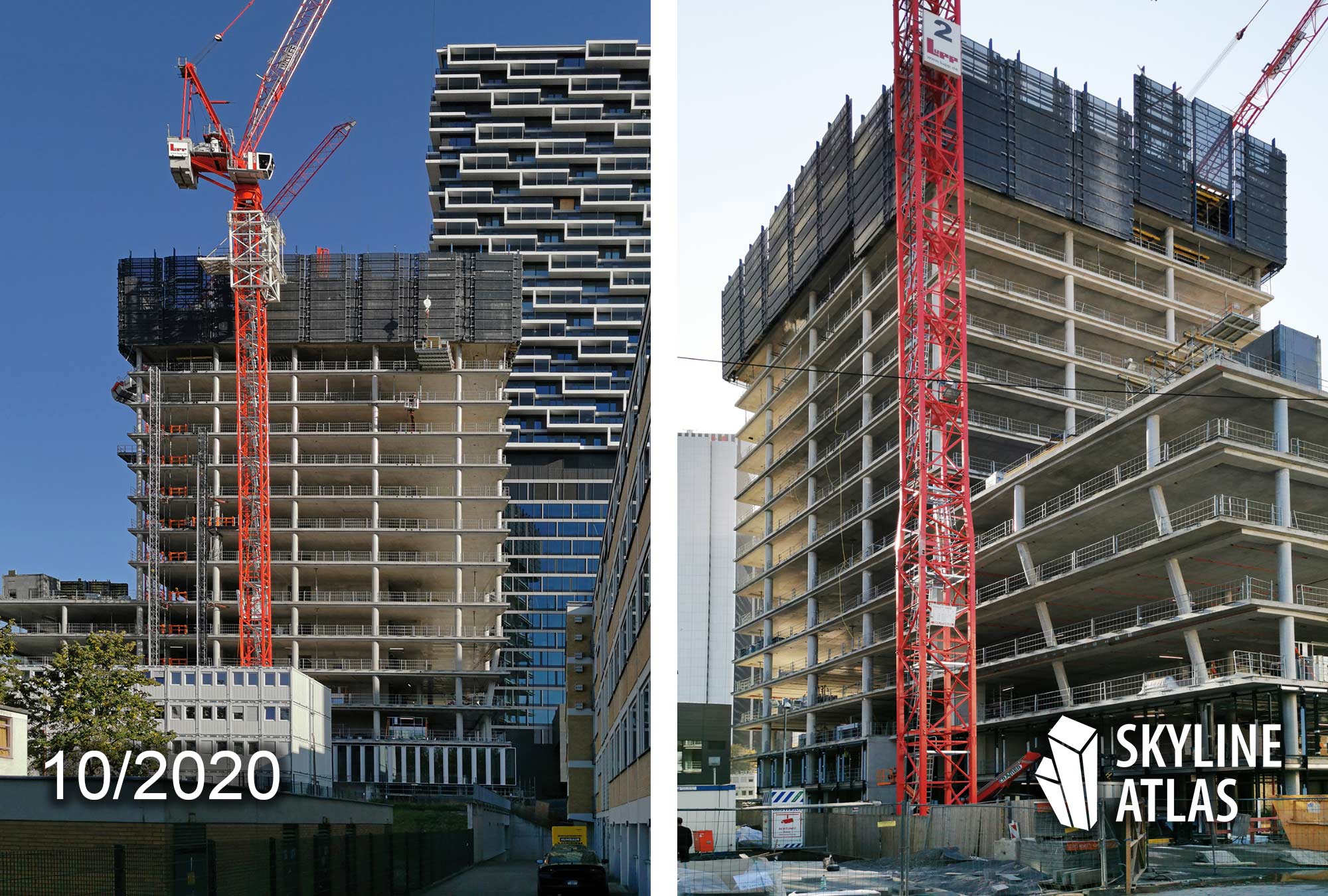 Senckenberg Turm Frankfurt - 99 West - Ninty Nine West - Baustelle Oktober 2020