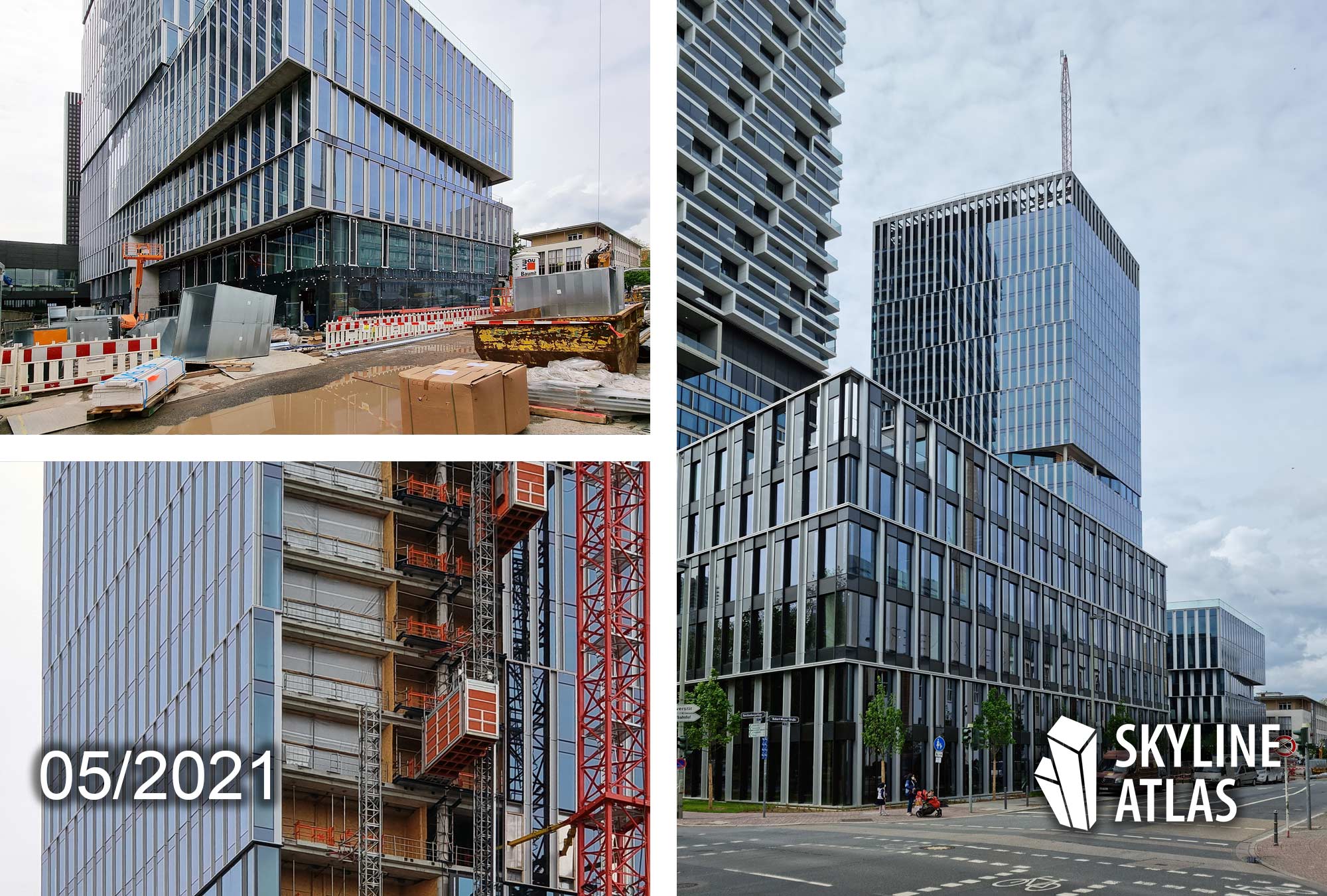 Senckenbergturm FFM - Senckberg Turm Frankfurt am Main - NAS Invest - Baustelle Hochhaus Mai 2021