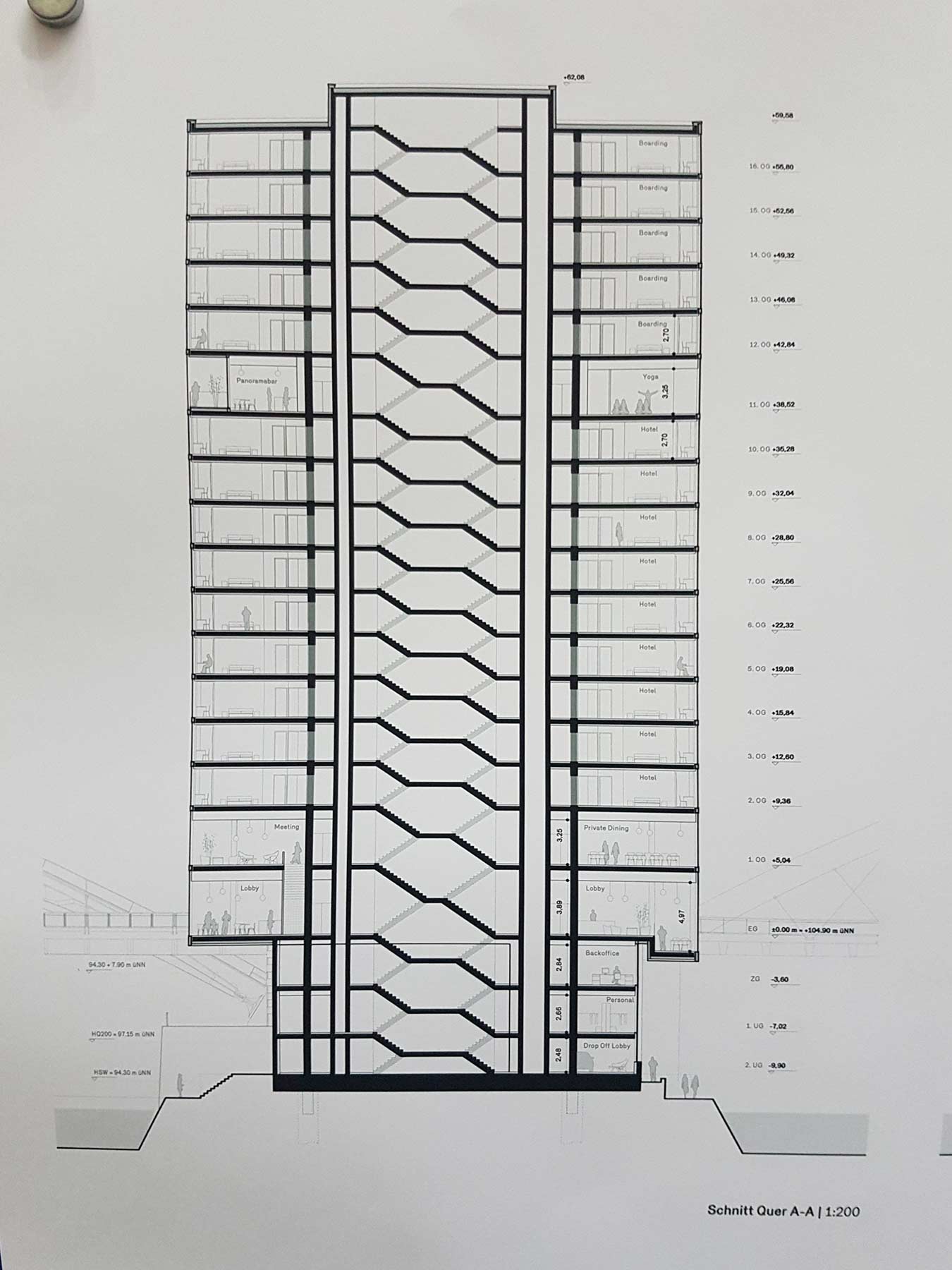 waterfront-frankfurt-am-main-hotel-hochhaus-schnitt-quer-a-a Waterfront Frankfurt am Main - Hotel-Hochhaus - Schnitt quer A-A