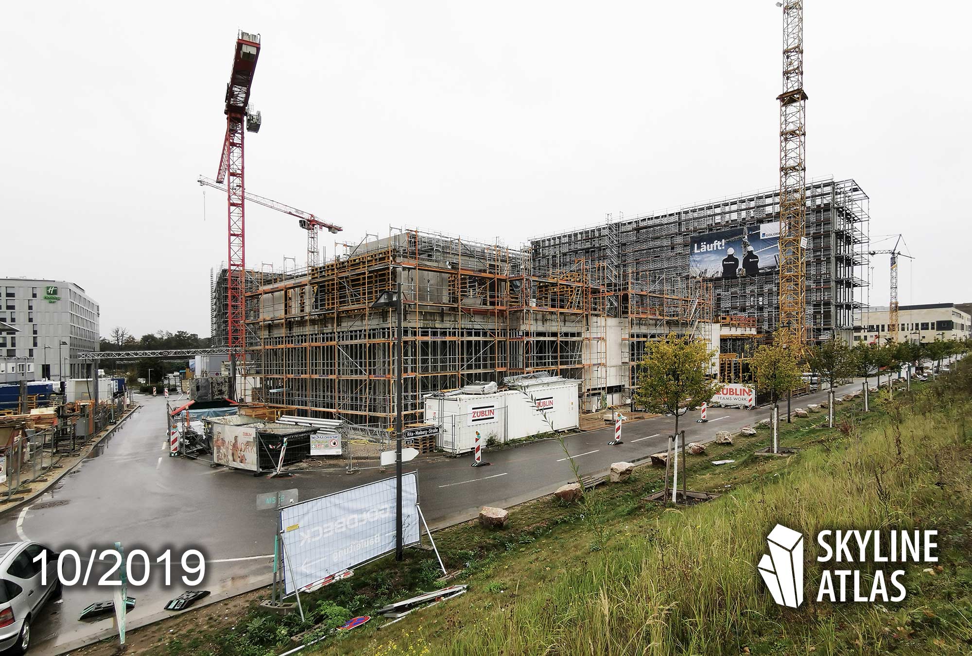 b’mine Hotel Frankfurt Airport - Carlift Hotel Frankfurter Flughafen - bmine Hotel Neubau Oktober 2019