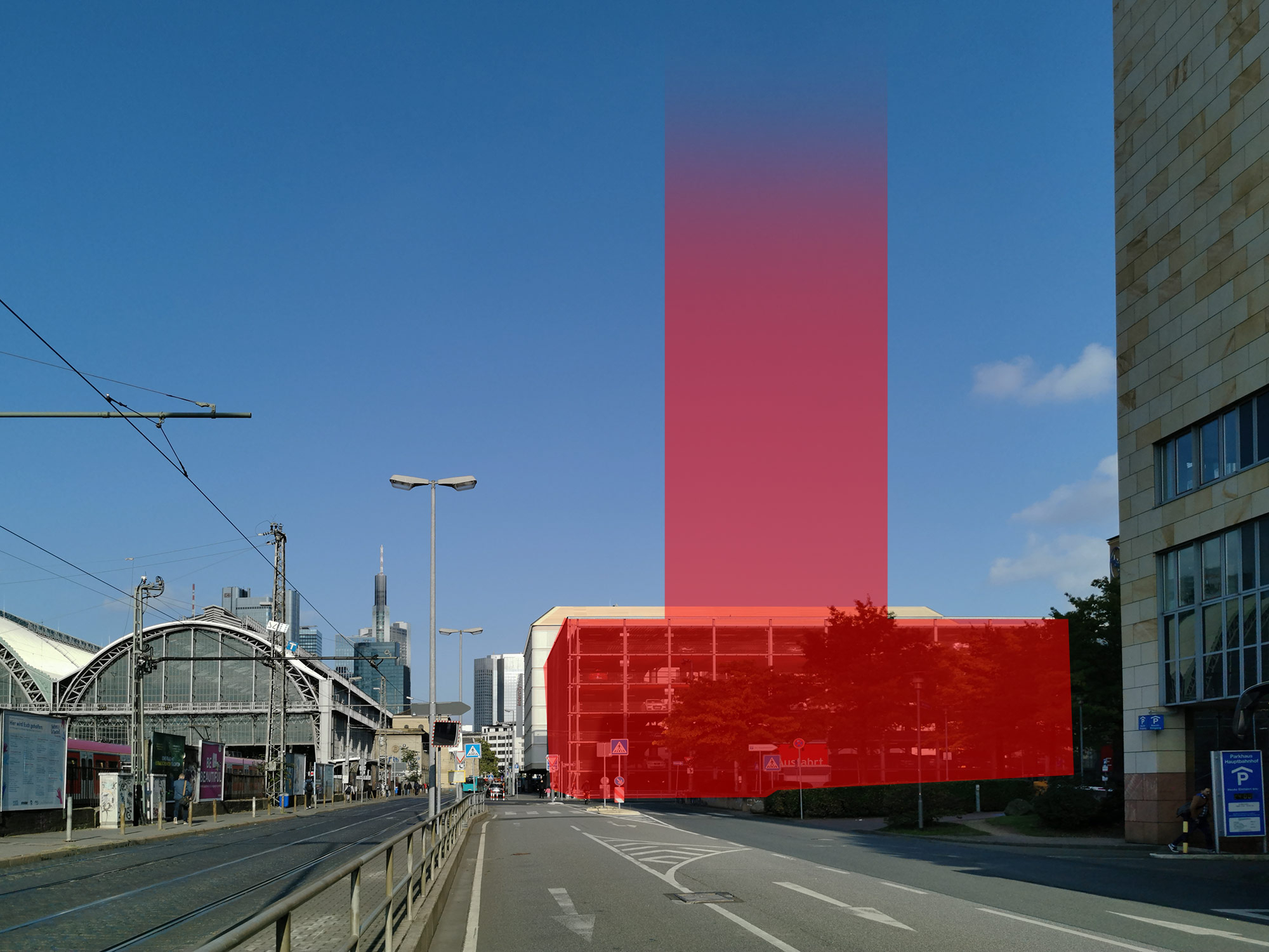 campanile-ca-immo-hauptbahnhof-deutsche-bahn-hochhaus-wolkenkratzer-hbf-sued-parkhaus Campanile Frankfurt - Grundstück südlich des Hauptbahnhofs - HBF Süd Frankfurt Hochhaus