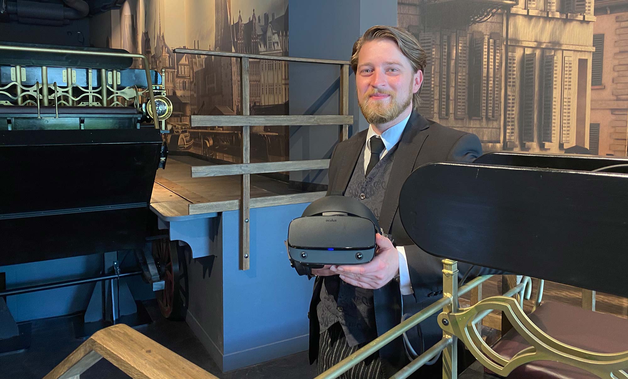 Jonas Rothe im Interview - Zeitreise Frankfurt - Zeitreisen in Deutschland - Time Ride Kutschfahrt mit Virtual Reality das alte Frankfurt besuchen