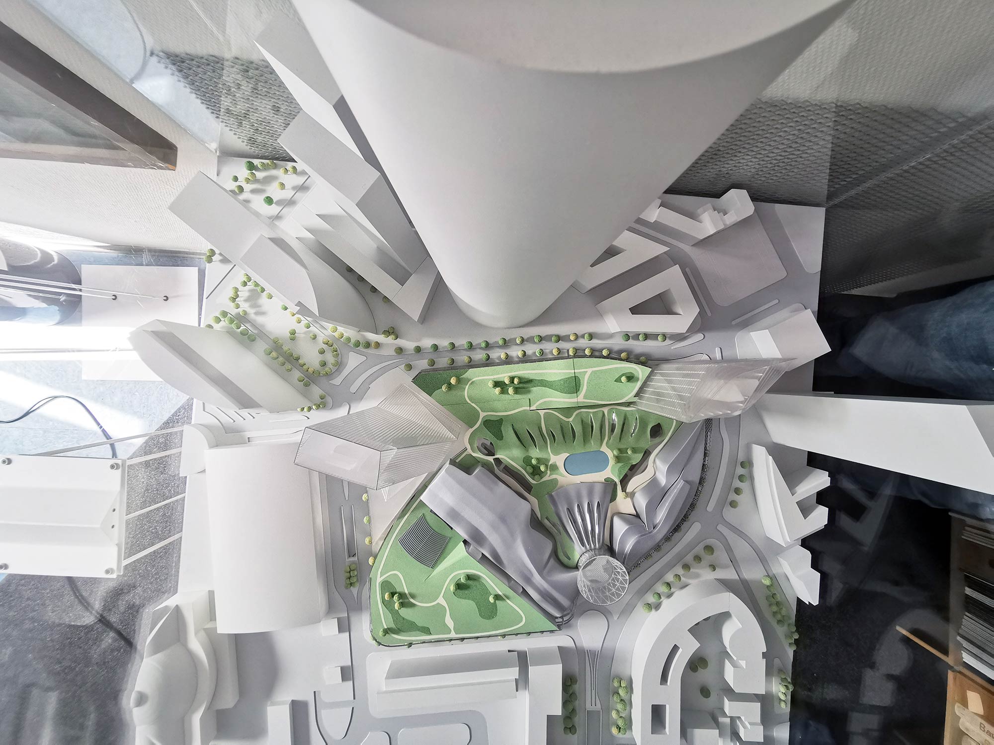 Urban Entertainment Center (UEC) in Frankfurt am main - Geplante Hochhäuser in Frankfurt - Städtebauliche Studie von Jourdan & Müller PAS