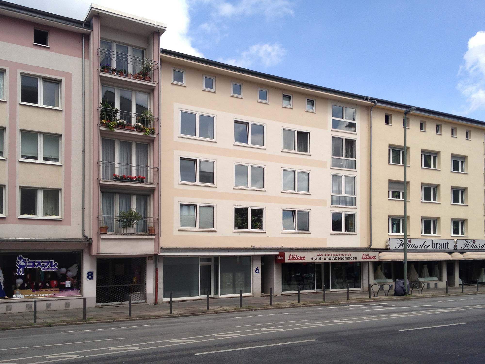 Nachkriegsarchitektur Frankfurt - Architektur der 1950er und 1960er Jahre - Berliner Straße 6 in Frankfurt am Main - Altstadt