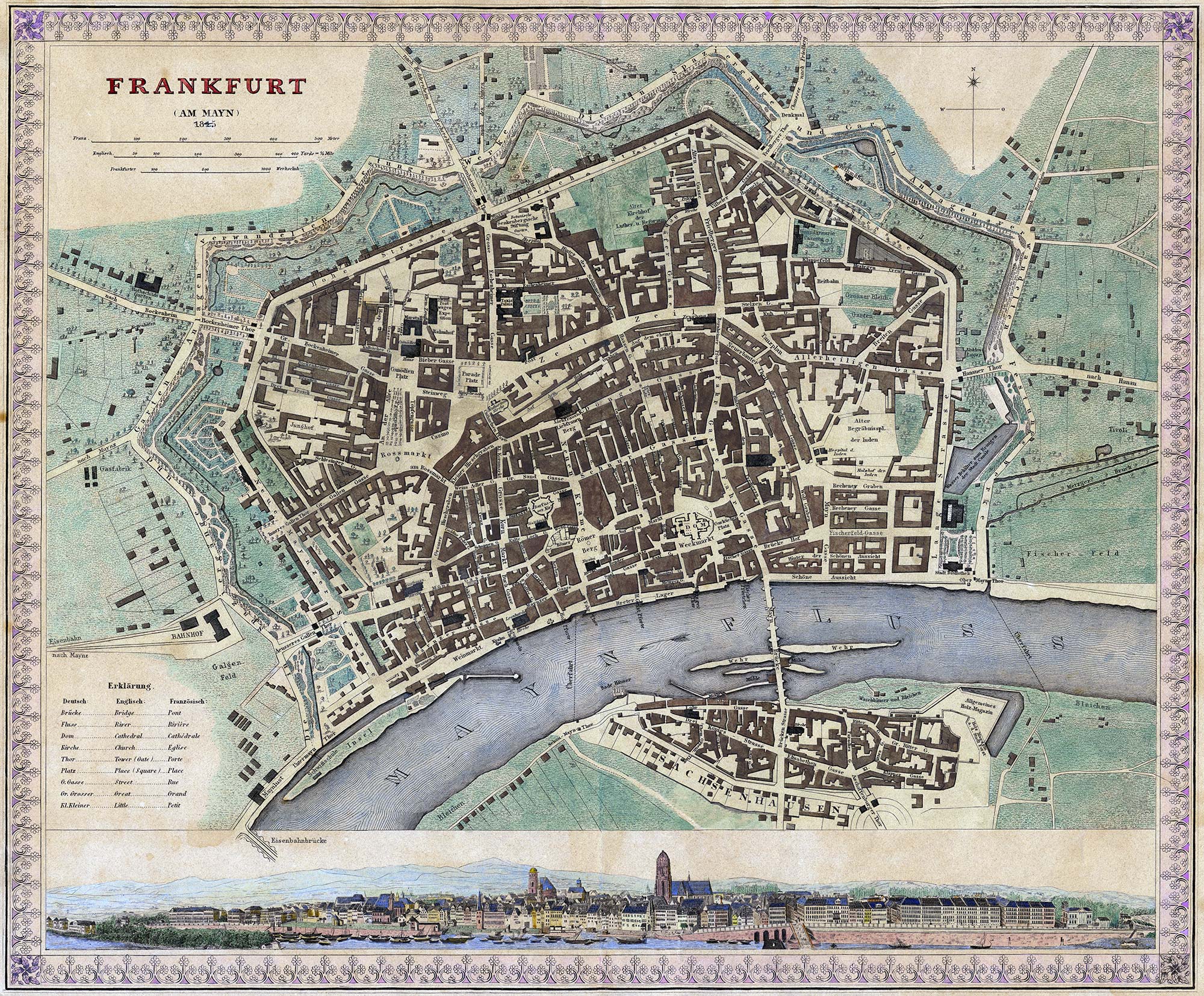 Freie Stadt Frankfurt - Frankfurt am Mayn - Frankfurt am Main 1845