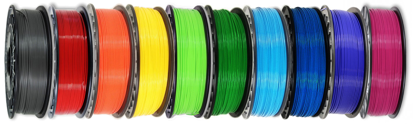 Filament Rollen, die beim Frankfurt-Projekt 3D verwendet wurden