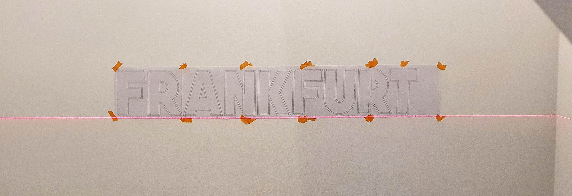 Frankfurt Schrift Montage