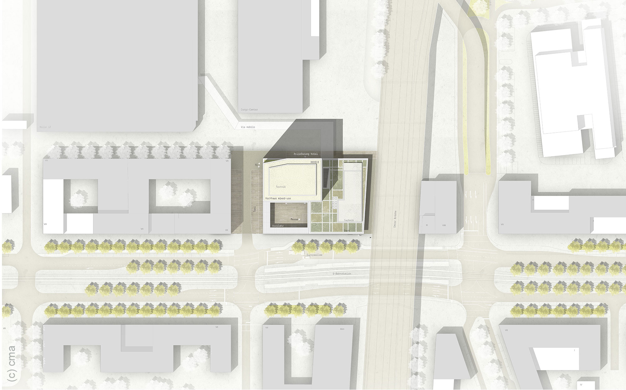 lageplan-messe-frankfurt-neubau-hochhaus-messeeingang-sued sparda-bank-tower-lageplan-messeeingang-sued-frankfurt