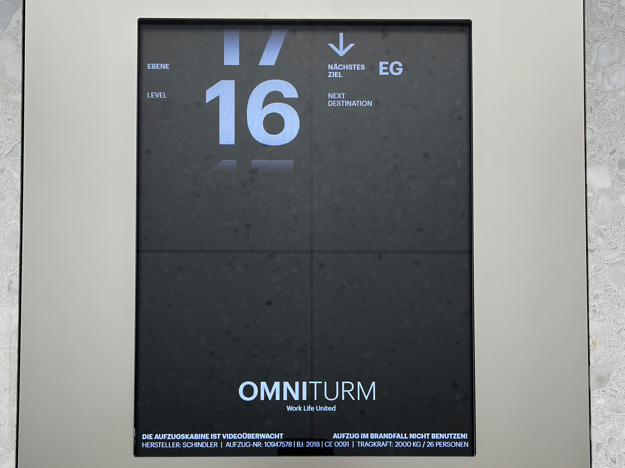 Anzeige-Stockwerk-Aufzug-7000er Anzeige-Stockwerk-Aufzug-7000er