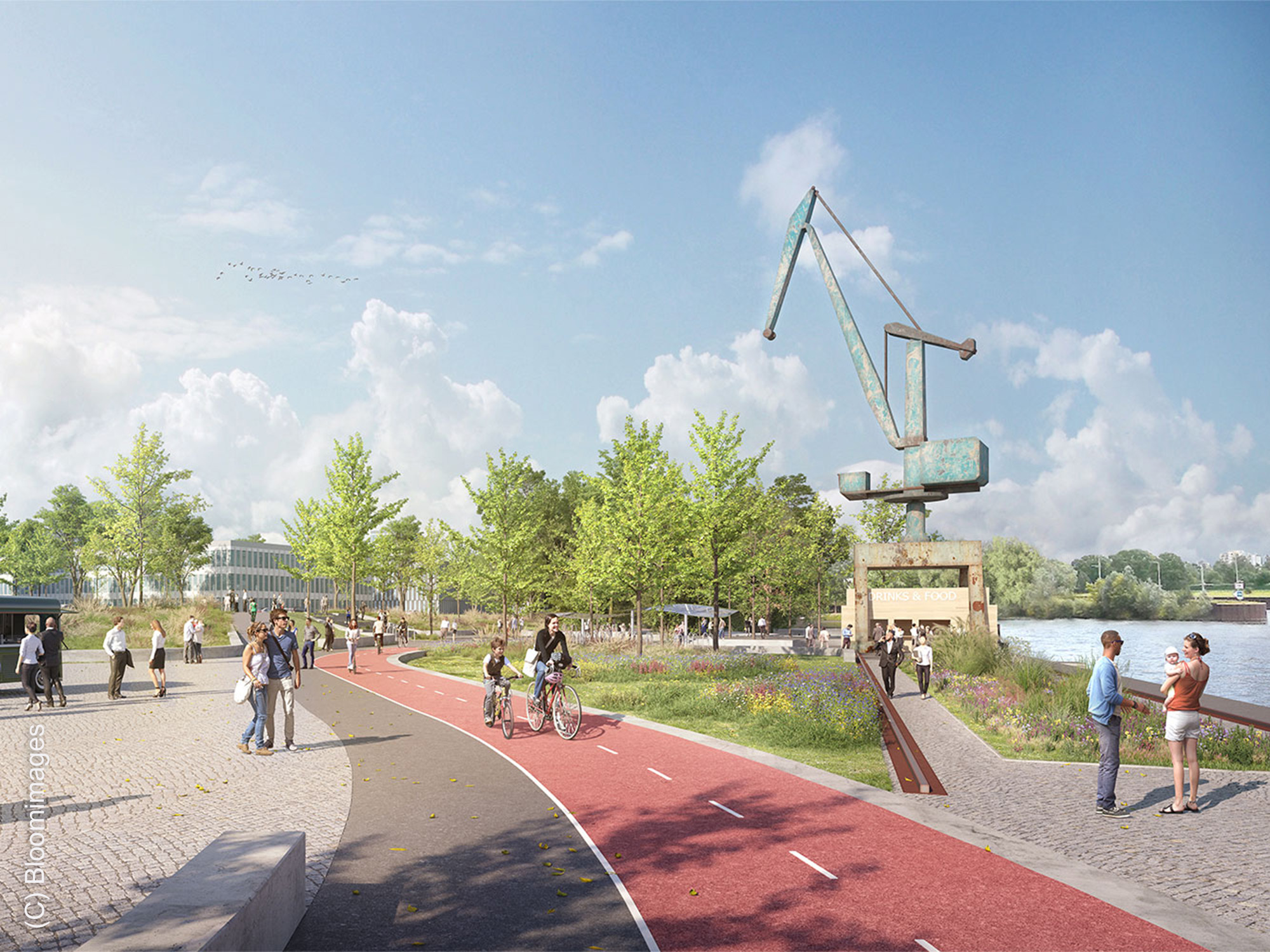 Frankfurt-Westside-Park-Mainufer Frankfurt-Westside-Park-Mainufer