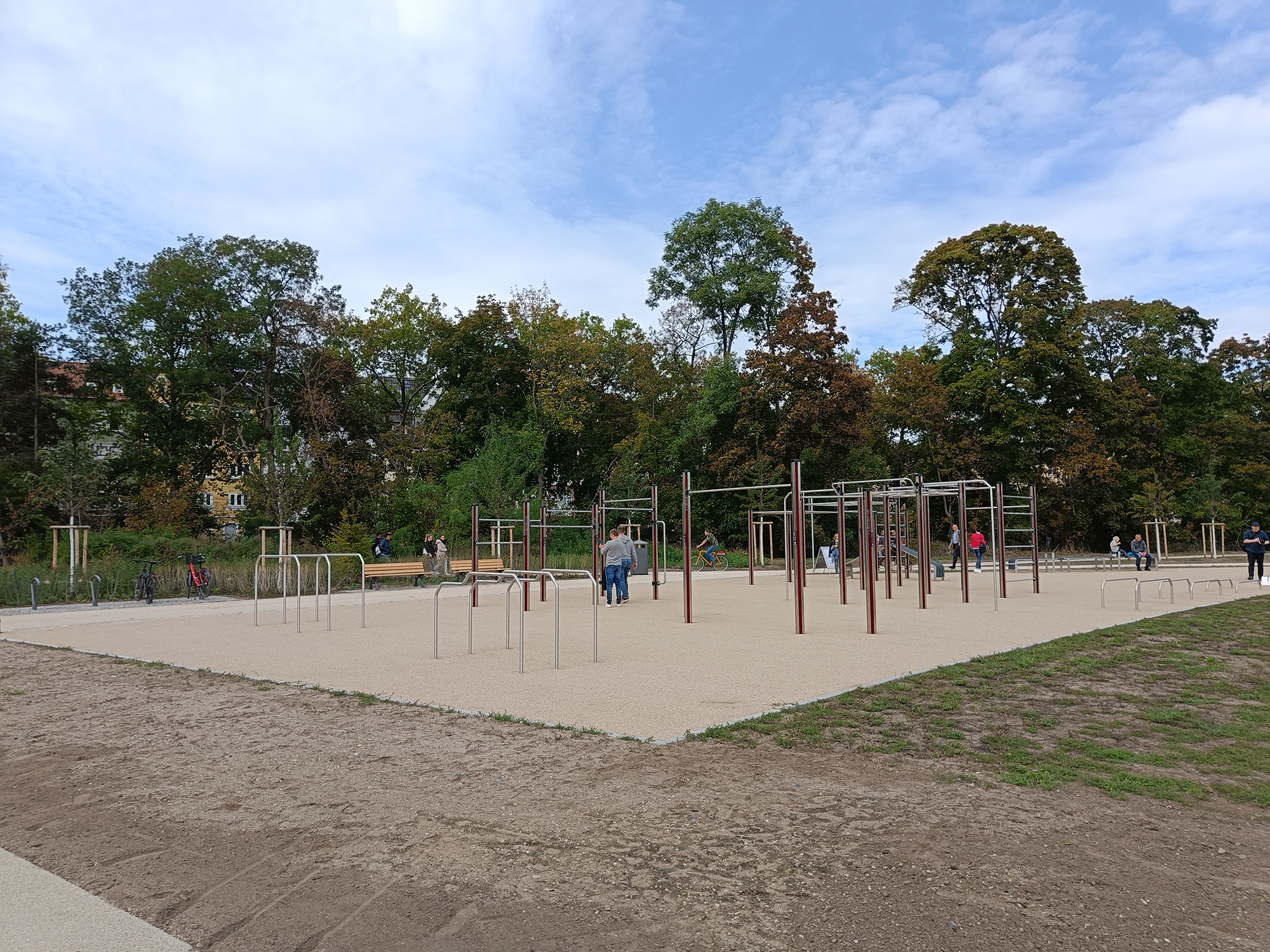 Rennbahn-Park-Gerätepark-Eröffnung