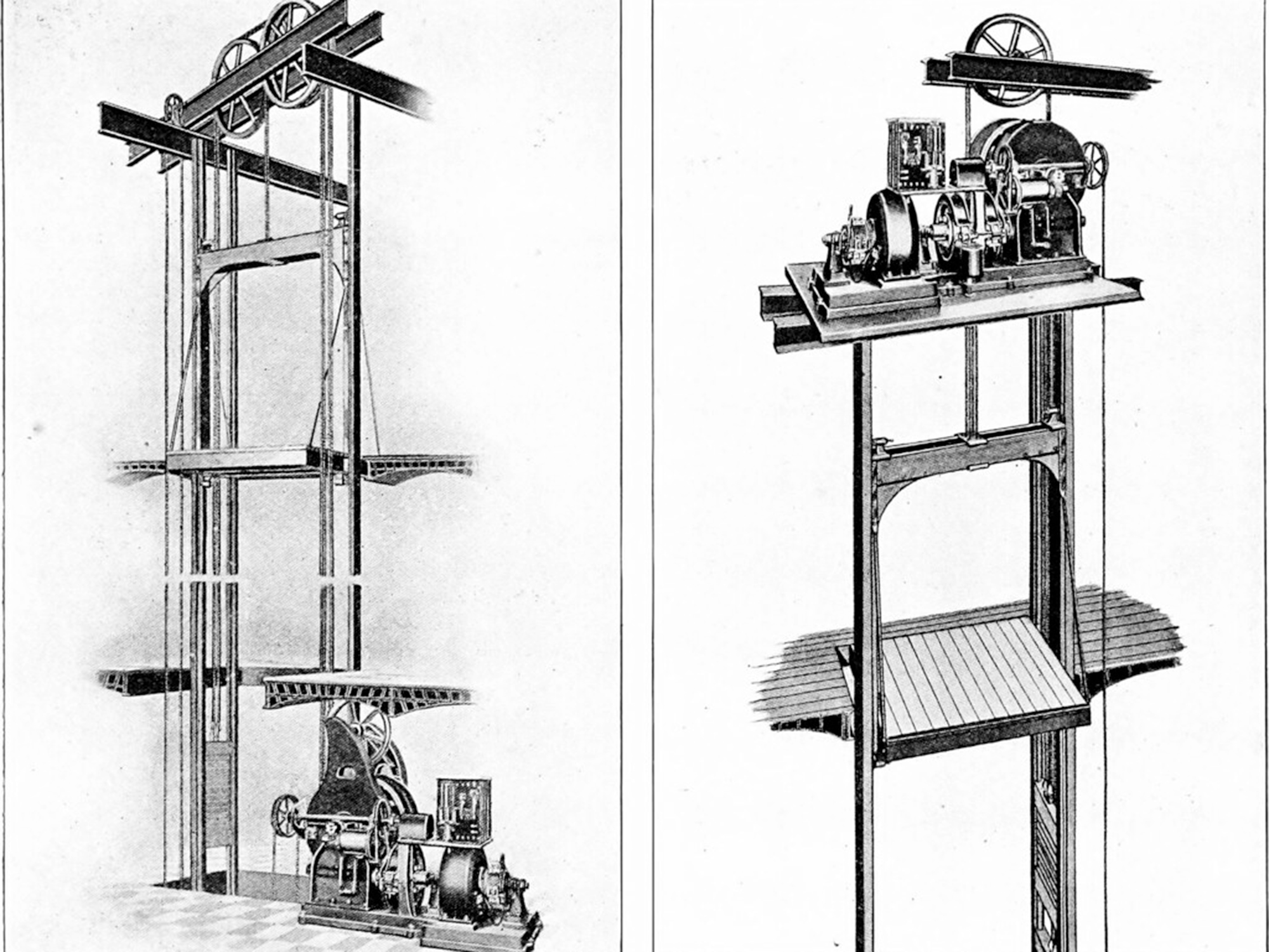 Fangvorrichtung - Historisch - Aufzug