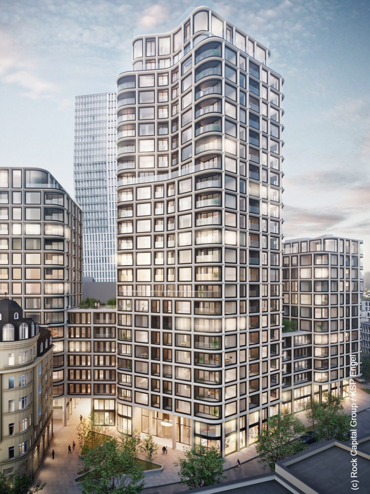 Highlines-frankfurt-stiftstraße-entwurf-ksp-engel highlines - ksp-engel - frankfurt - stiftstraße - rock -capital - skyline - hochhaus