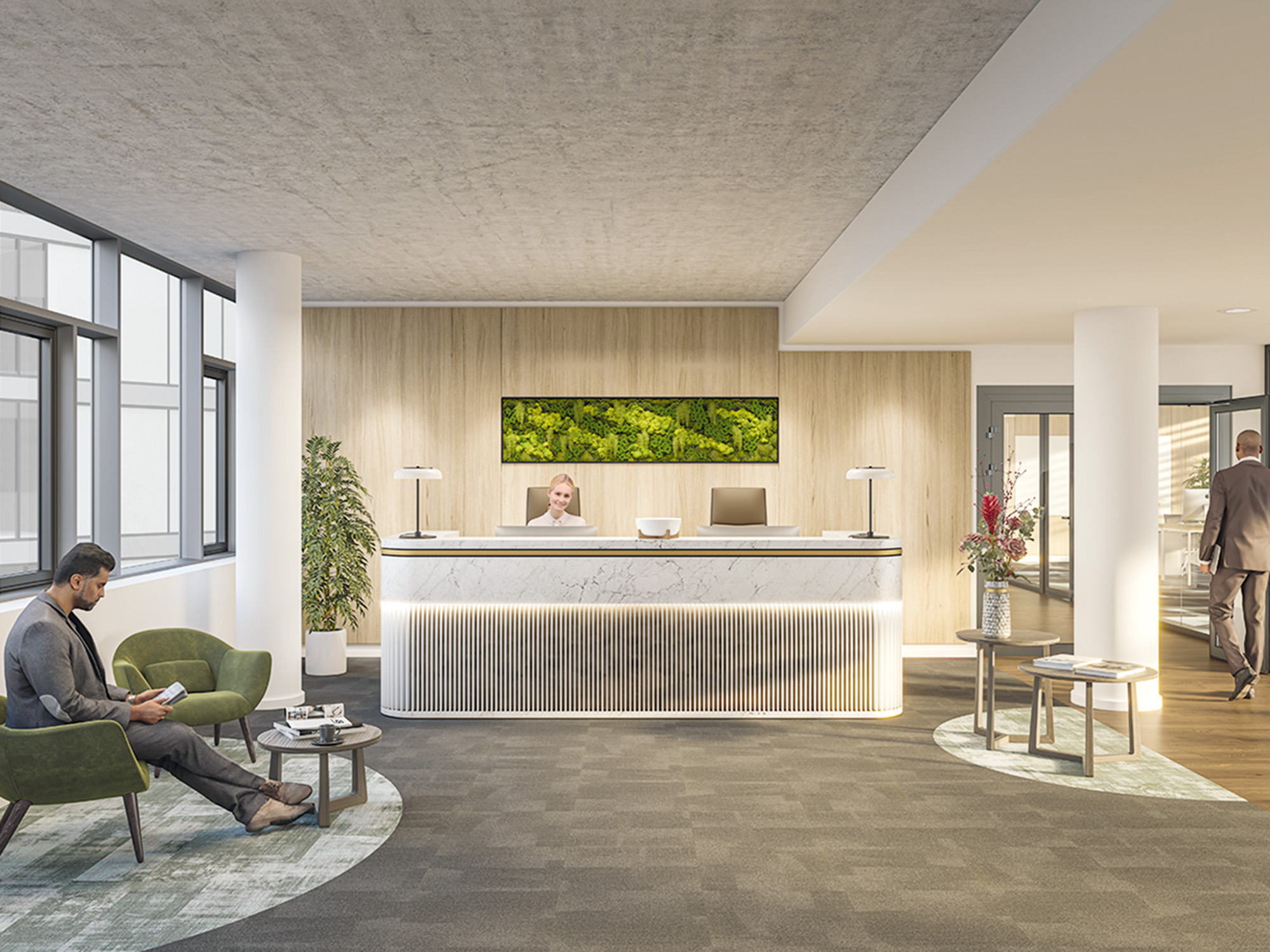 Prisma - Empfang - Sonar - Real - Estate - Lyoner - Quartier.