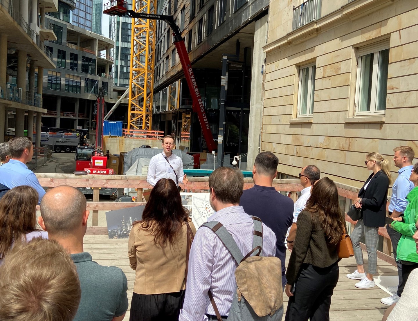 Spannende Einblicke in die FOUR Baustelle beim SKYLINE LUNCH