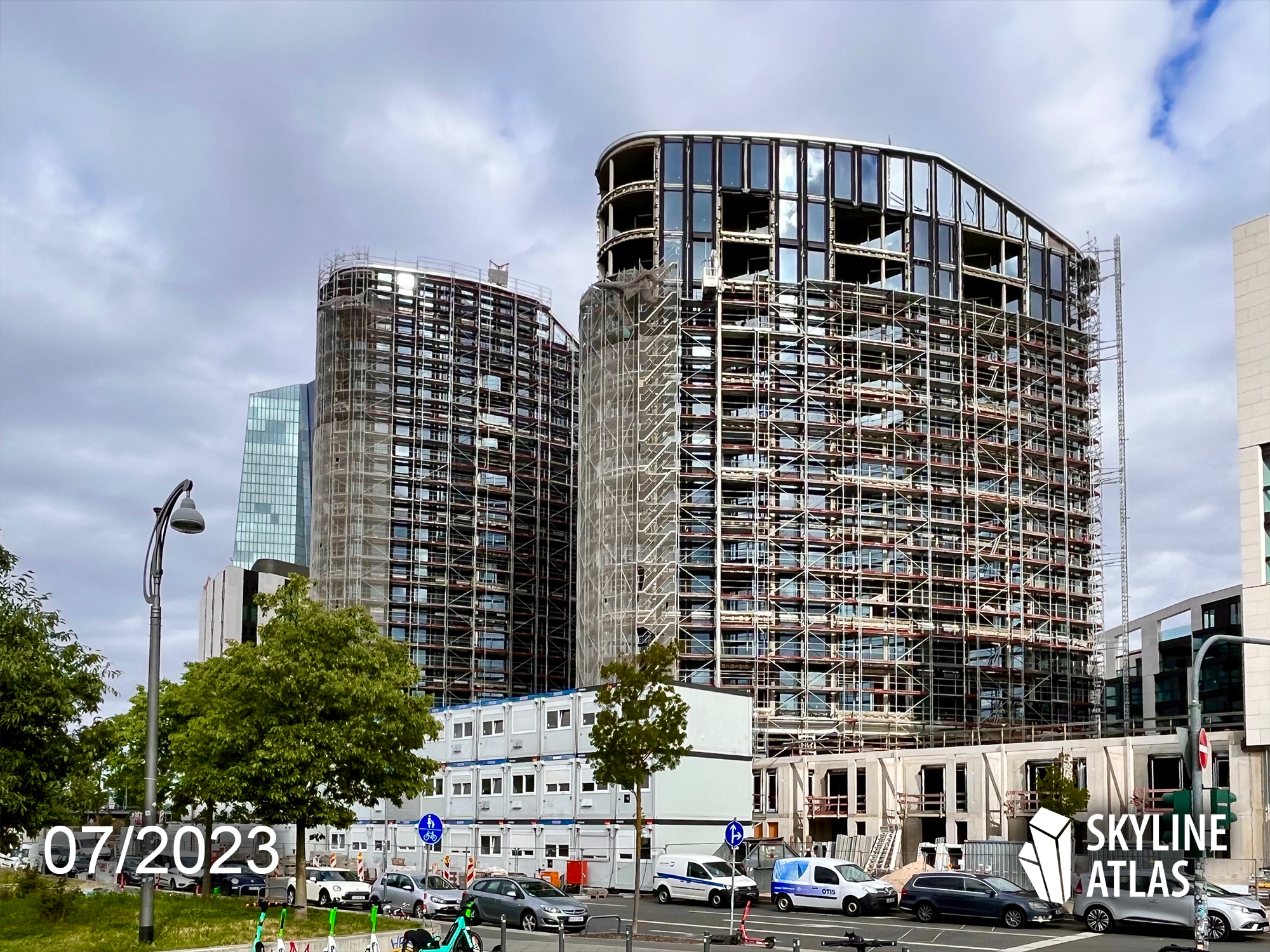 Hafenpark-Quartier-Frankfurt hafenpark - quartier - frankfurt - ostend - status - 2023 - wohnhochhaus - hotel - büro