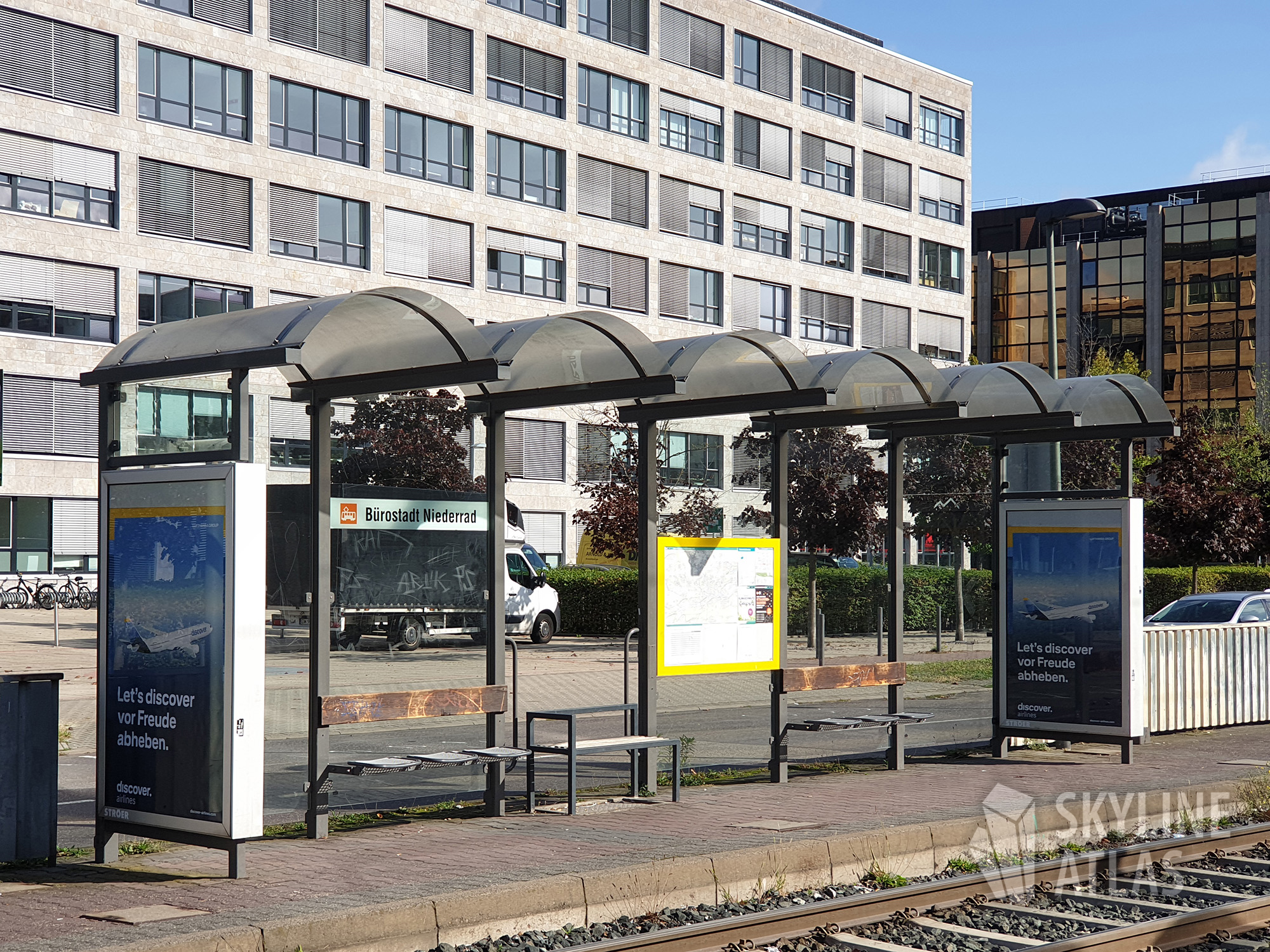 Bahnhaltestelle Bürostadt Niederrad Haltestelle_Buerostadt_1-Niederrad