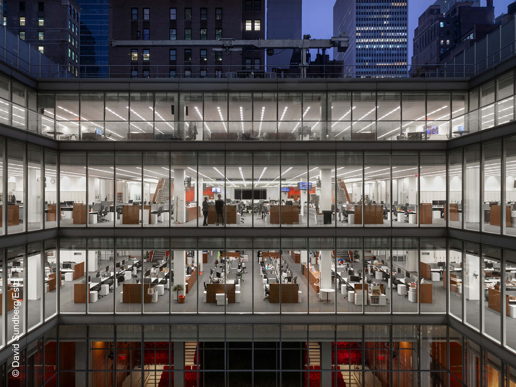Zumtobel - New - York-Times - Bürobeleuchtung - Lichtkonzept - USA