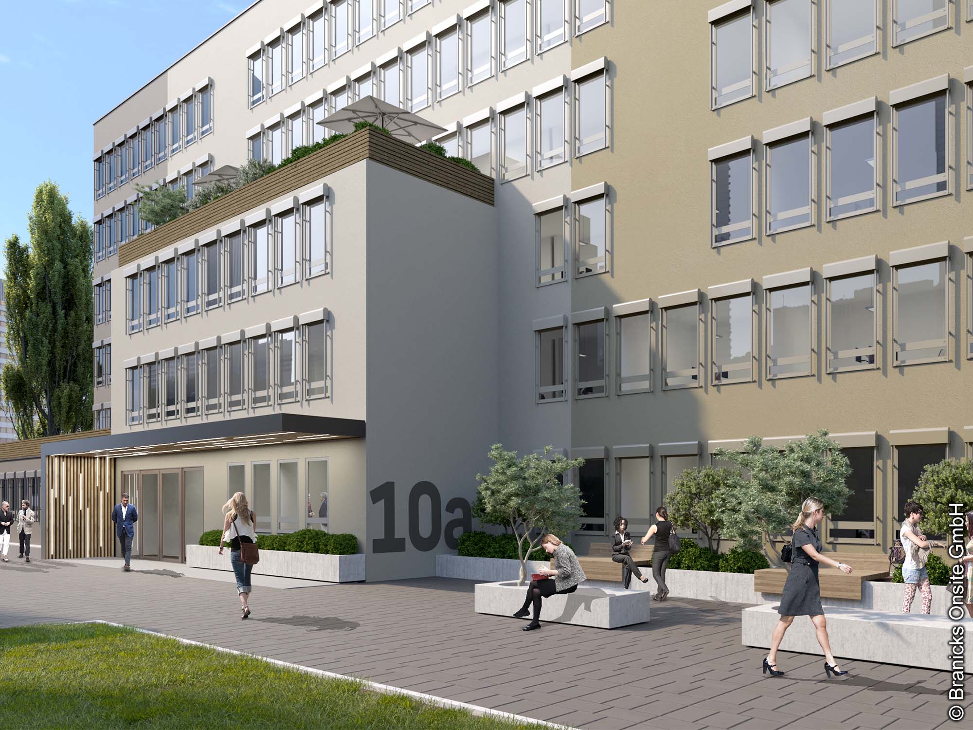 VIS A VIS - Eschborn - Gebäude 1 - Alfred-Herrhausen-Allee 10a - Bürogebäude - Branicks Onsite GmbH - Frankfurt - Büroflächen