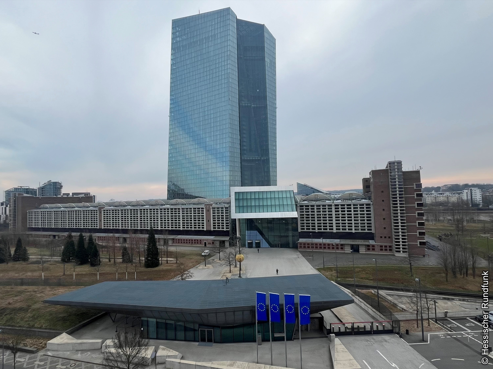 EZB-Tower-Frankfurt Europäische - Zentralbank - EZB - Tower - Frankfurt