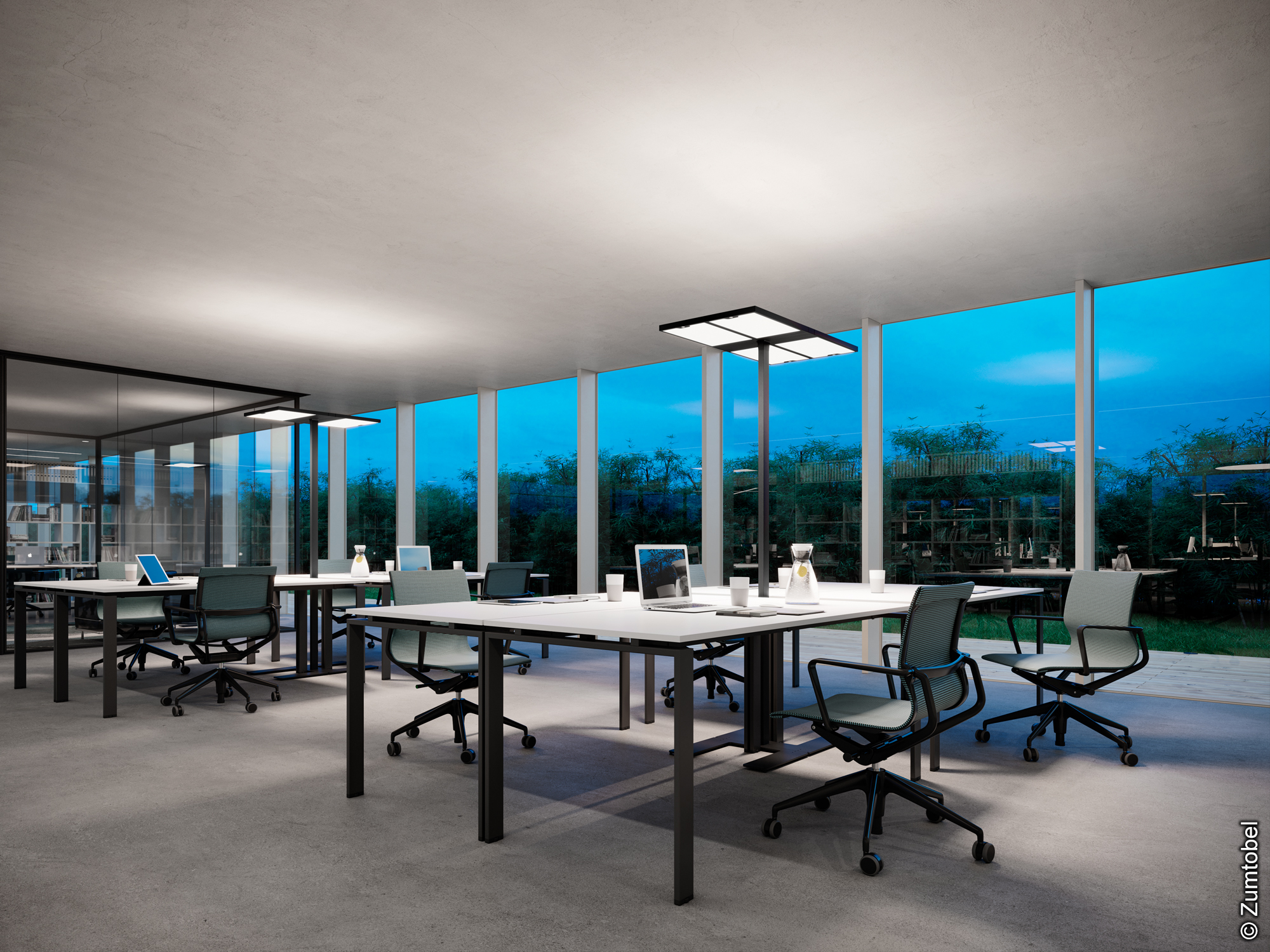 Nachhaltiges Licht für moderne Bürokonzepte mit Zumtobel