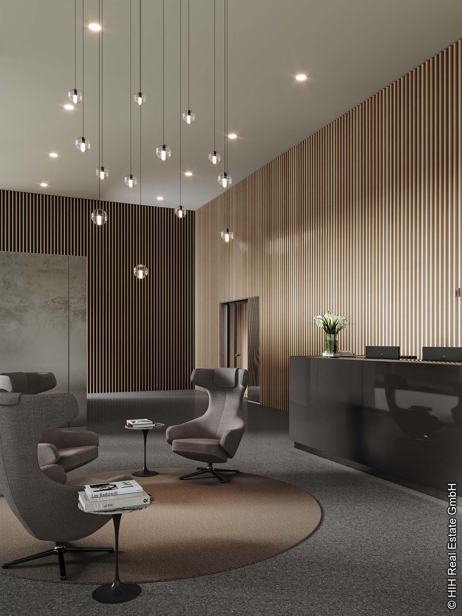 HIH - NM1 - Neue Mainzer Strasse 1 - Frankfurt - Bürogebäude - Moderne Büroausstattung - Visualisierung