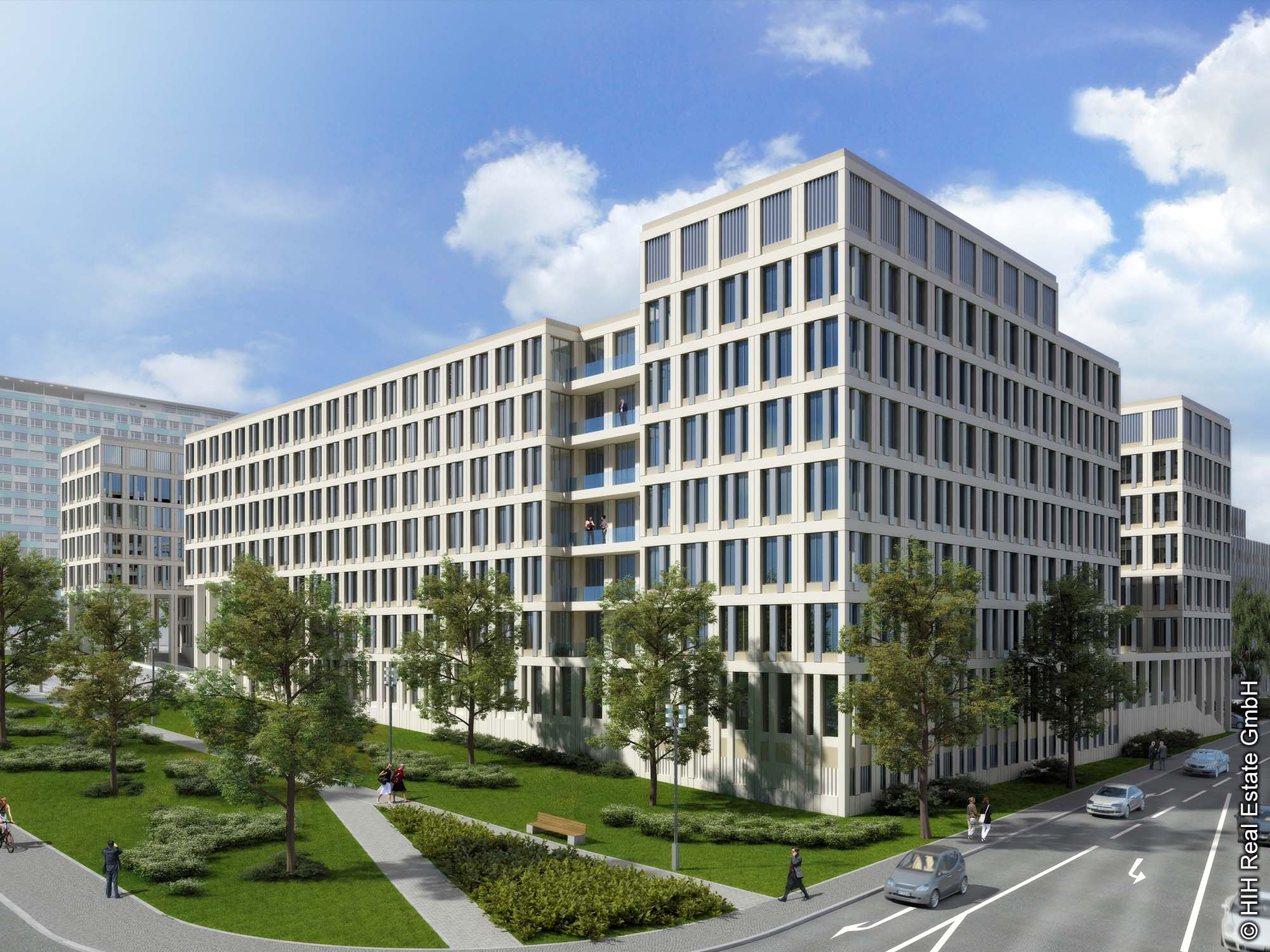 HIH - VERSO - Wiesbaden - Bürogebäude - Moderne Büroflächen - Moderne Architektur - Visualisierung