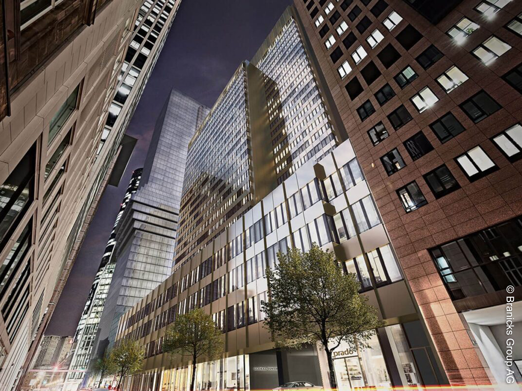 Global - Tower - Branicks -Group - AG - Bankenviertel - Frankfurt