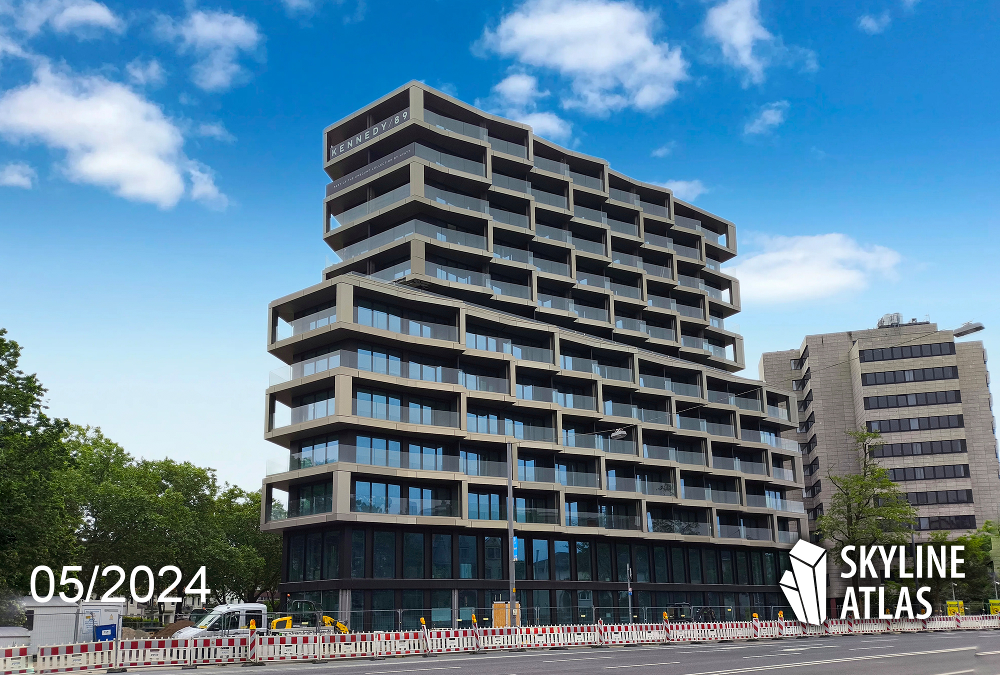 Kennedyallee - Hochhaus - Hyatt - Hotel - Mai - 2024