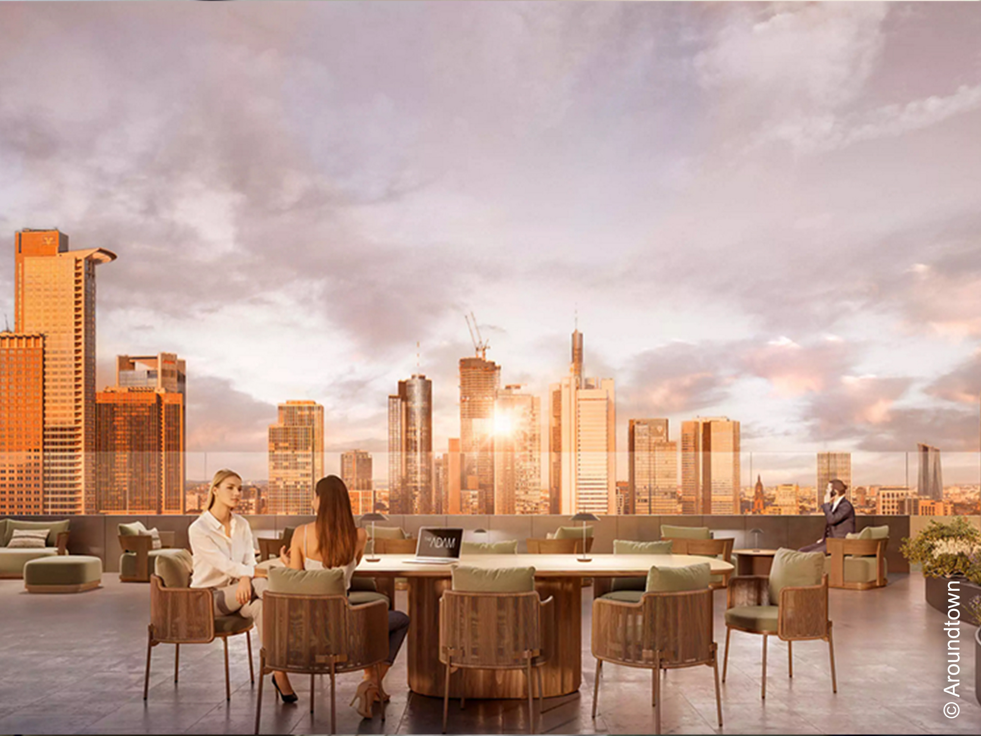 The - Adam - ATC - Aroundtown - Blackolive - Hafenstraße - Hochhaus - Sykline - Terrasse