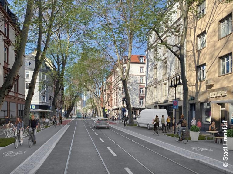 Machbarkeitsstudie Stadt Frankfurt, Schweizer Straße