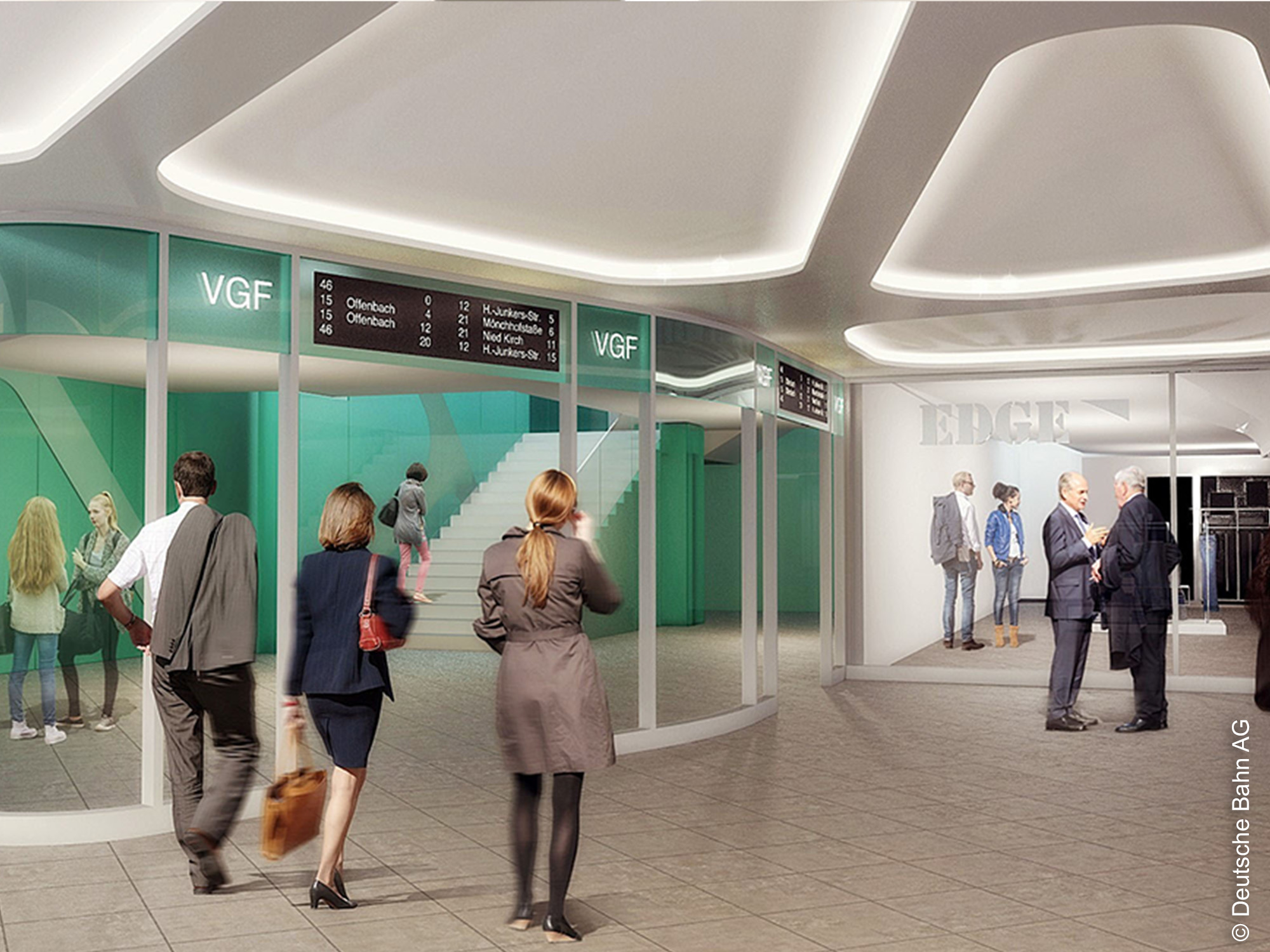 B - Ebene - U - Bahn - Frankfurt - Hauptbahnhof