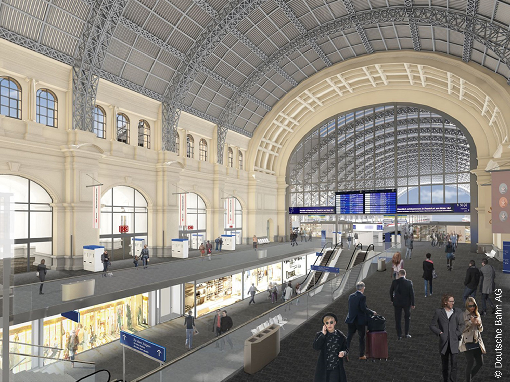Eingangshalle - Hbf - Frankfurt - Umbau - Deutsche - Bahn