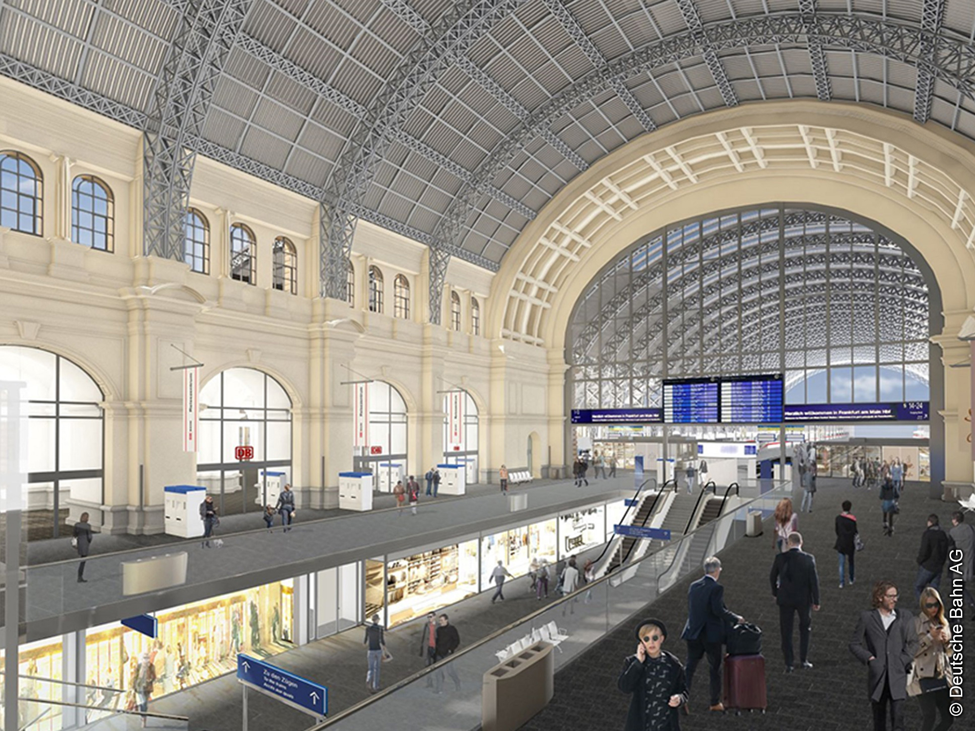 Eingangshalle - Frankfurt - Hauptbahnhof - Deutsche - Bahn