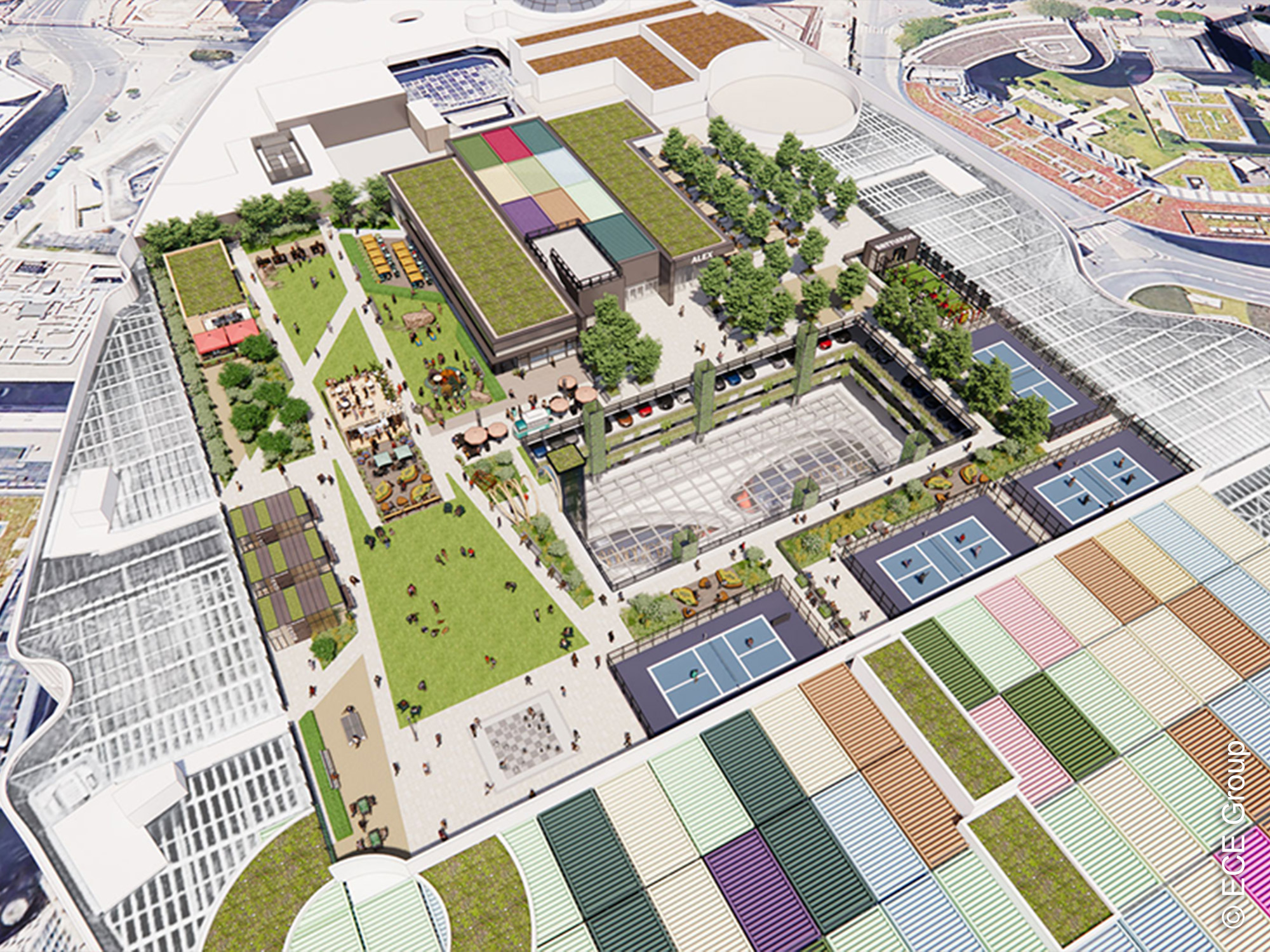 Modernisierung-Skyline-Plaza-Rooftop-ECE-Group Modernisierung - Skyline - Plaza - Rooftop - ECE - Group