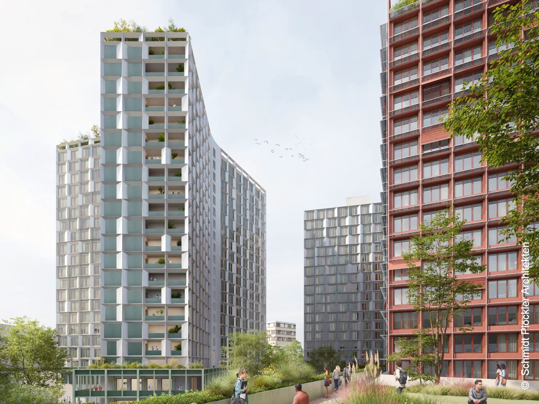 Über 1000 Wohnungen für Studierende könnten ab 2027 in Siemens-Türmen in Offenbach entstehen