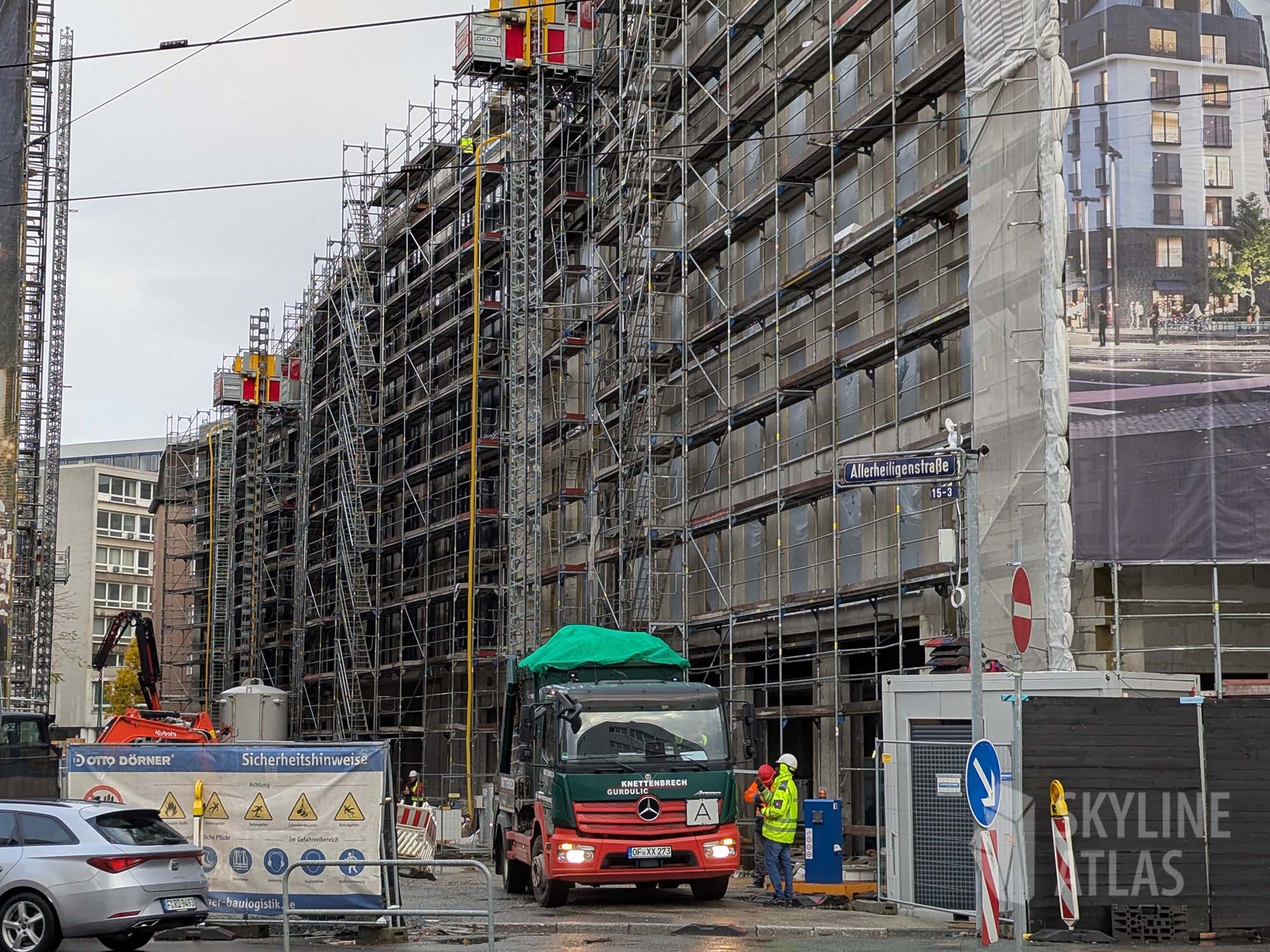 Baustelle - MAIN YARD - OrT Group - Frankfurt Innenstadt - Quartier - Neubau - Frankfurt am Main - Konstablerwache