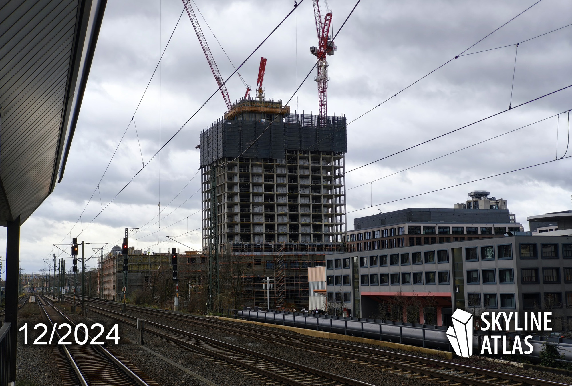 Sparda-Bank-Tower-Messe-Europaviertel-Baustelle-Dezember-2024 Sparda - Bank - Tower - Messe - Baustelle - Dezember - 2024