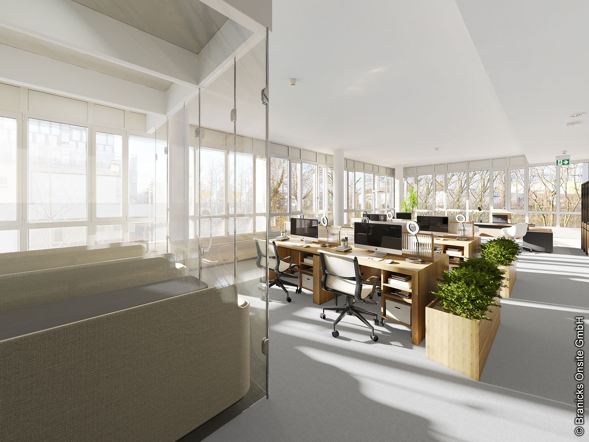 Konzepträume in der Mergenthalerallee 15-21 - Branicks Büroräume - Frankfurt - Eschborn - Mergenthaleralle 15-21 - Modernes Equipment - Entspanntes Ambiente