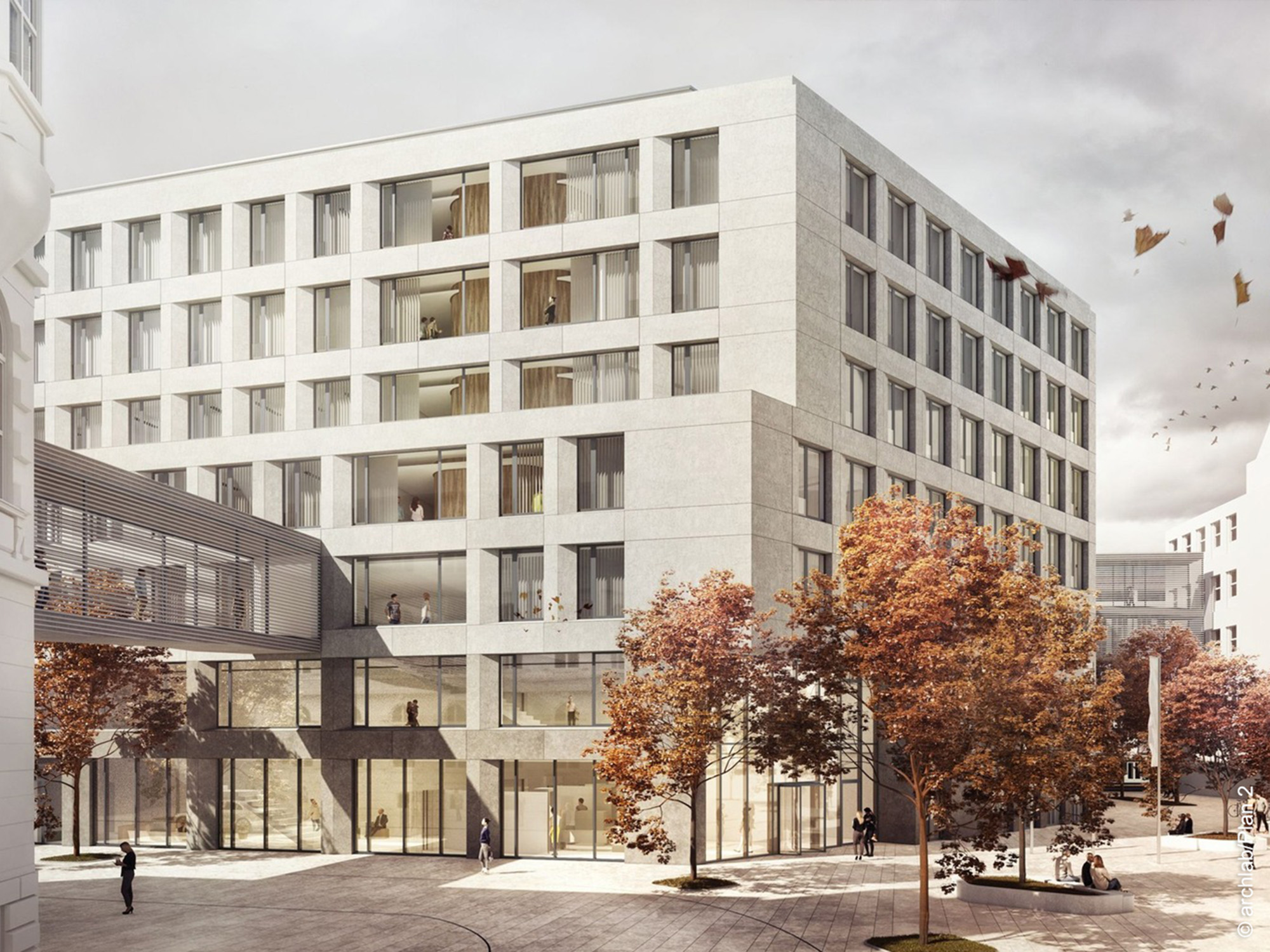 Justizzentrum - Frankfurt - Neubau - Archlab - Plan2