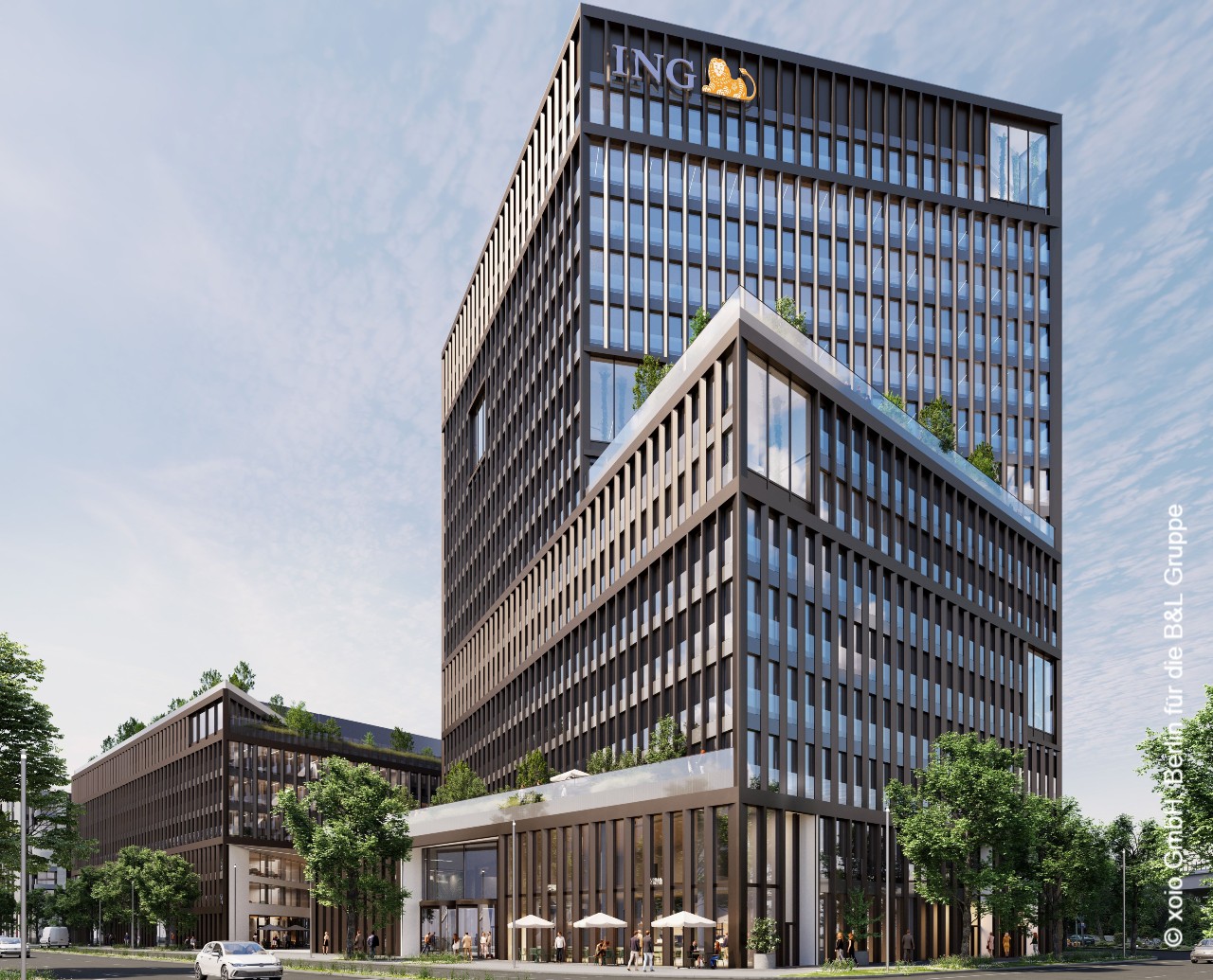 Die ING zieht 2028 in das Hafenpark Quartier im Ostend