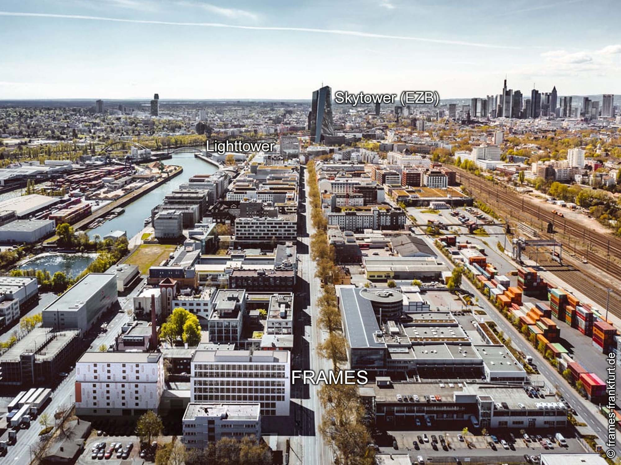 Frankfurt - FRAMES - NACHBARSCHAFT. - LIGHTTOWER - SKYTOWER