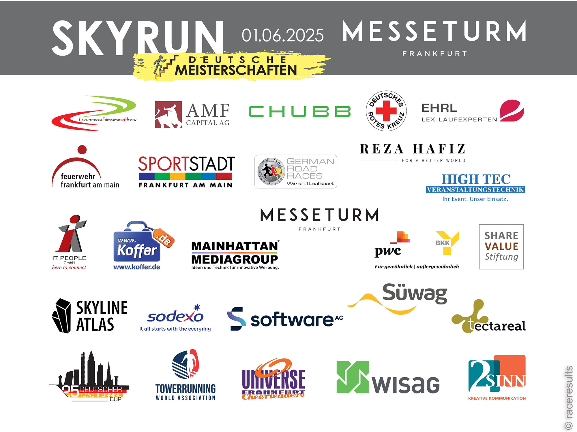 Raceresults - Messeturm - Skyrun - Frankfurt Messturm - Frankfurt - SkyRun - Raceresults - Sponsoren