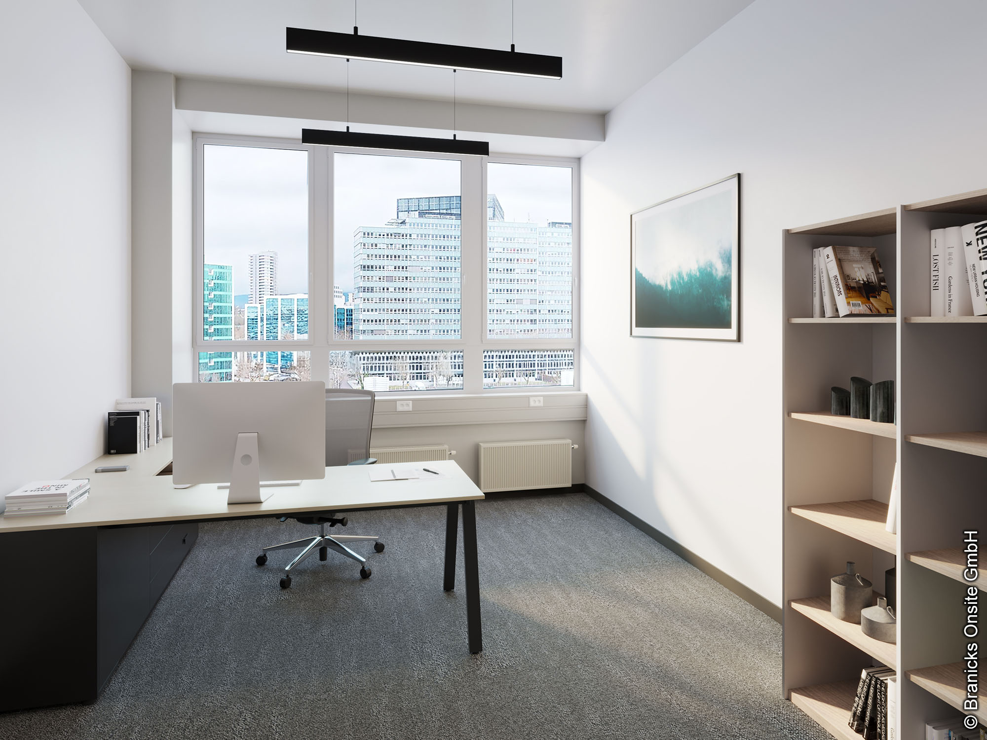 Einzelbüro-Konzept im CBD Eschborn - Frankfurter Straße 80-82 - Branicks Branicks - Einzelbüro - Eschborn - Modernes Equipment - Entspannte Arbeitsatmosphäre - Eschborn