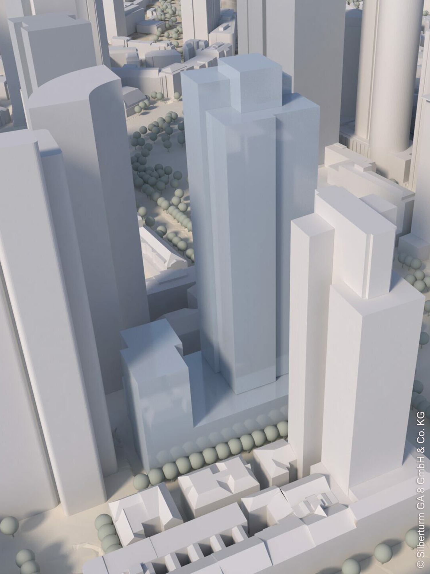 Hochhaeuser - Gallusanlage - 8 - Bahnhofsviertel - Wallanlagen