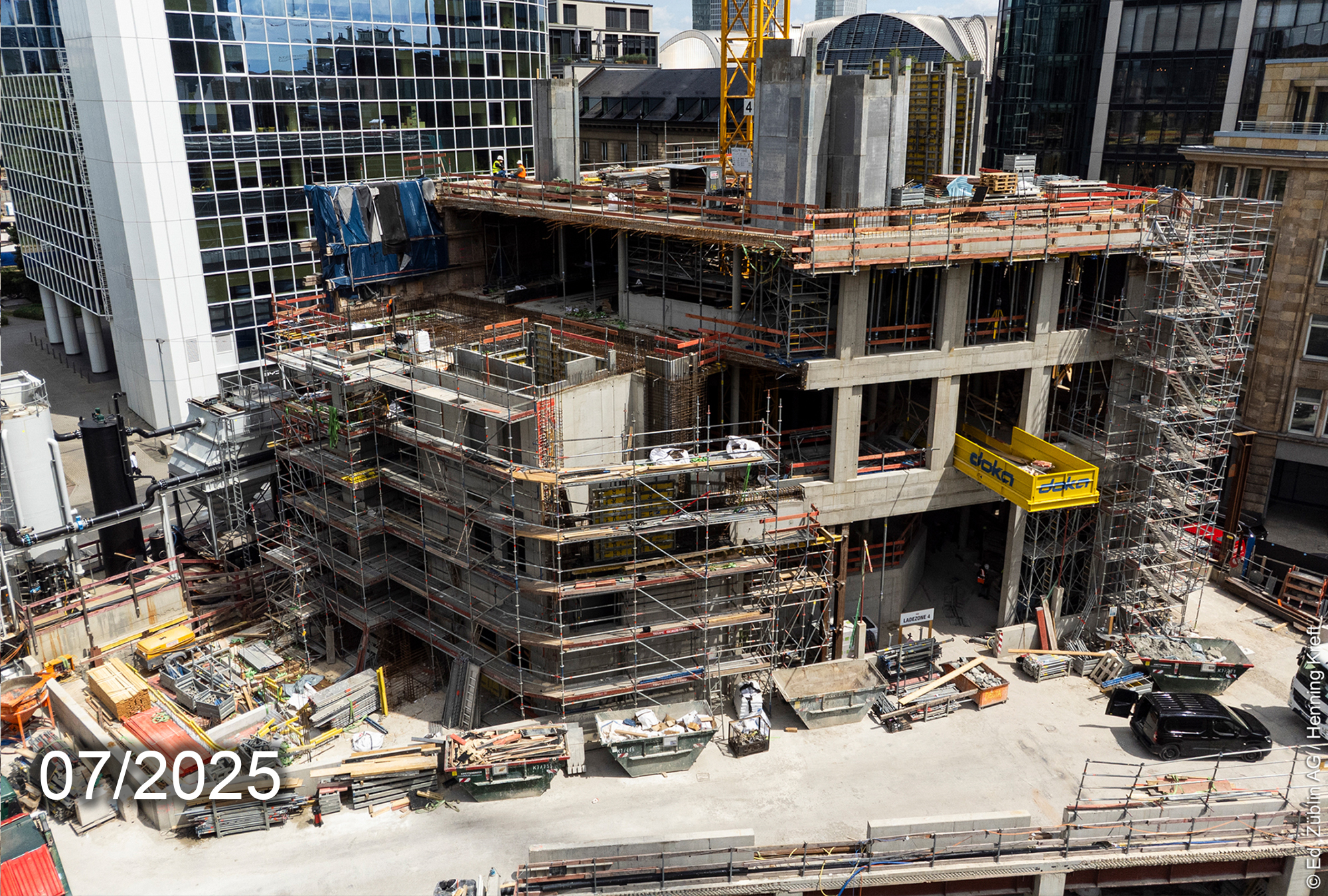 Central - Business - Tower - Züblin - Baustelle - Sockelbau