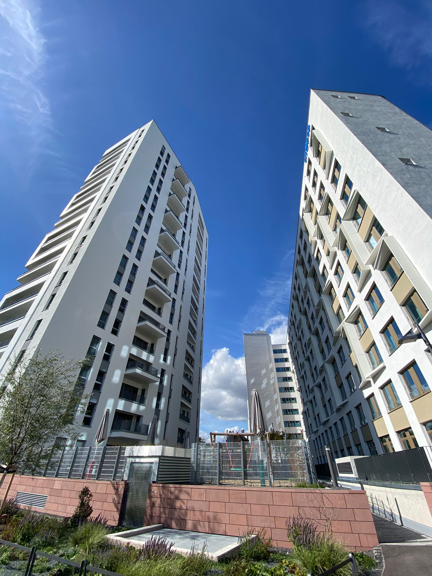 Wohnquartier - Frankfurt - Westhafen - Sommerhoffpark - Main